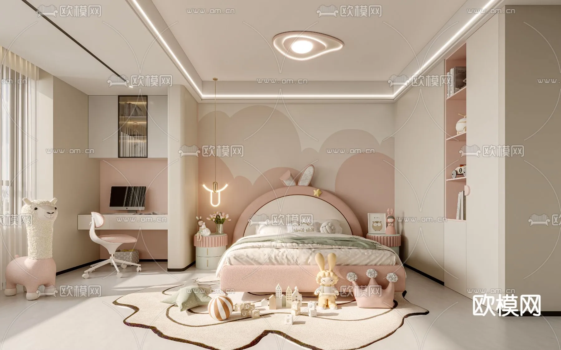 CHILDROOM SETS – CORONA – 3D MODEL – 2676