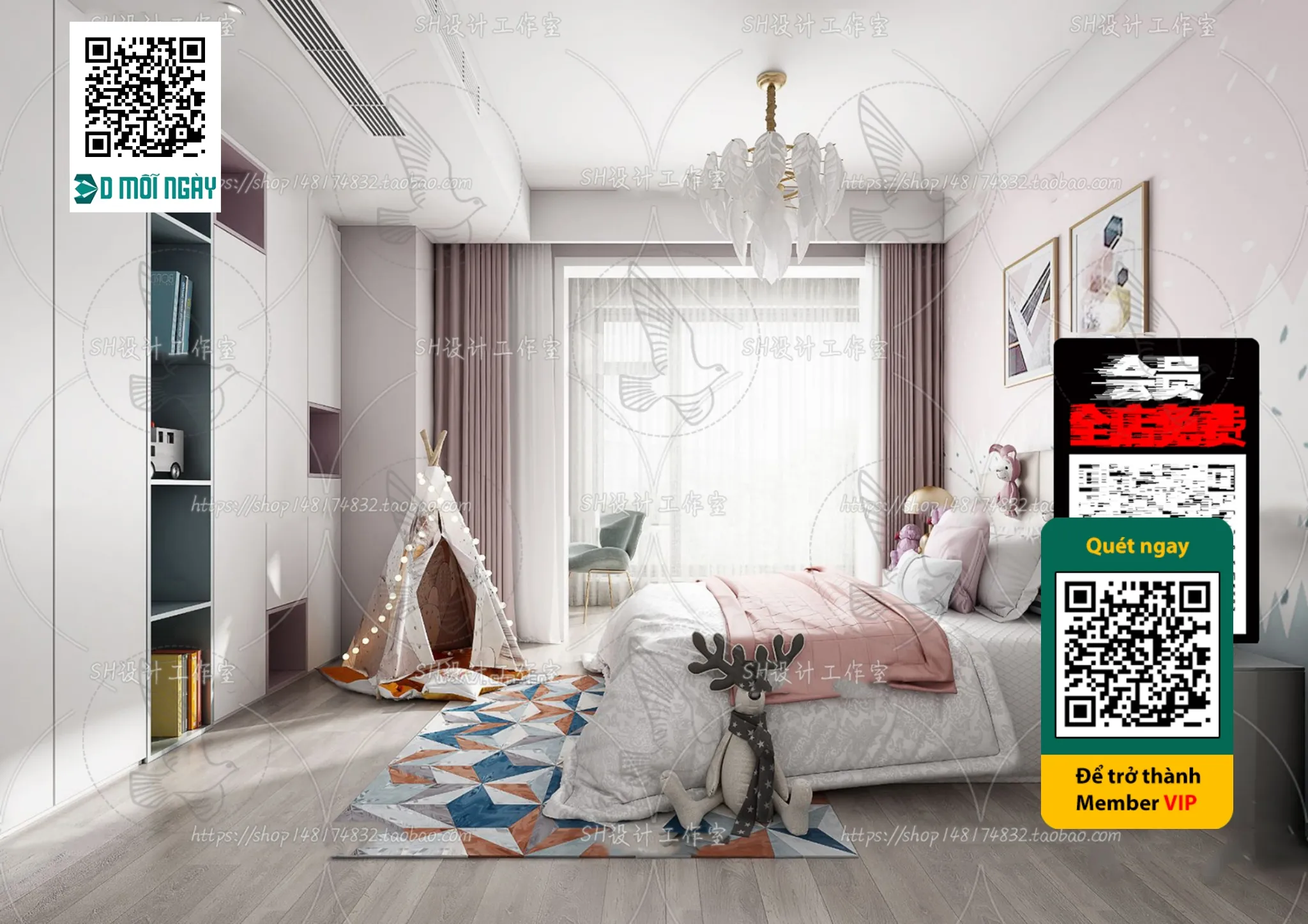 CHILDROOM SETS – VRAY / CORONA – 3D MODEL – 4655