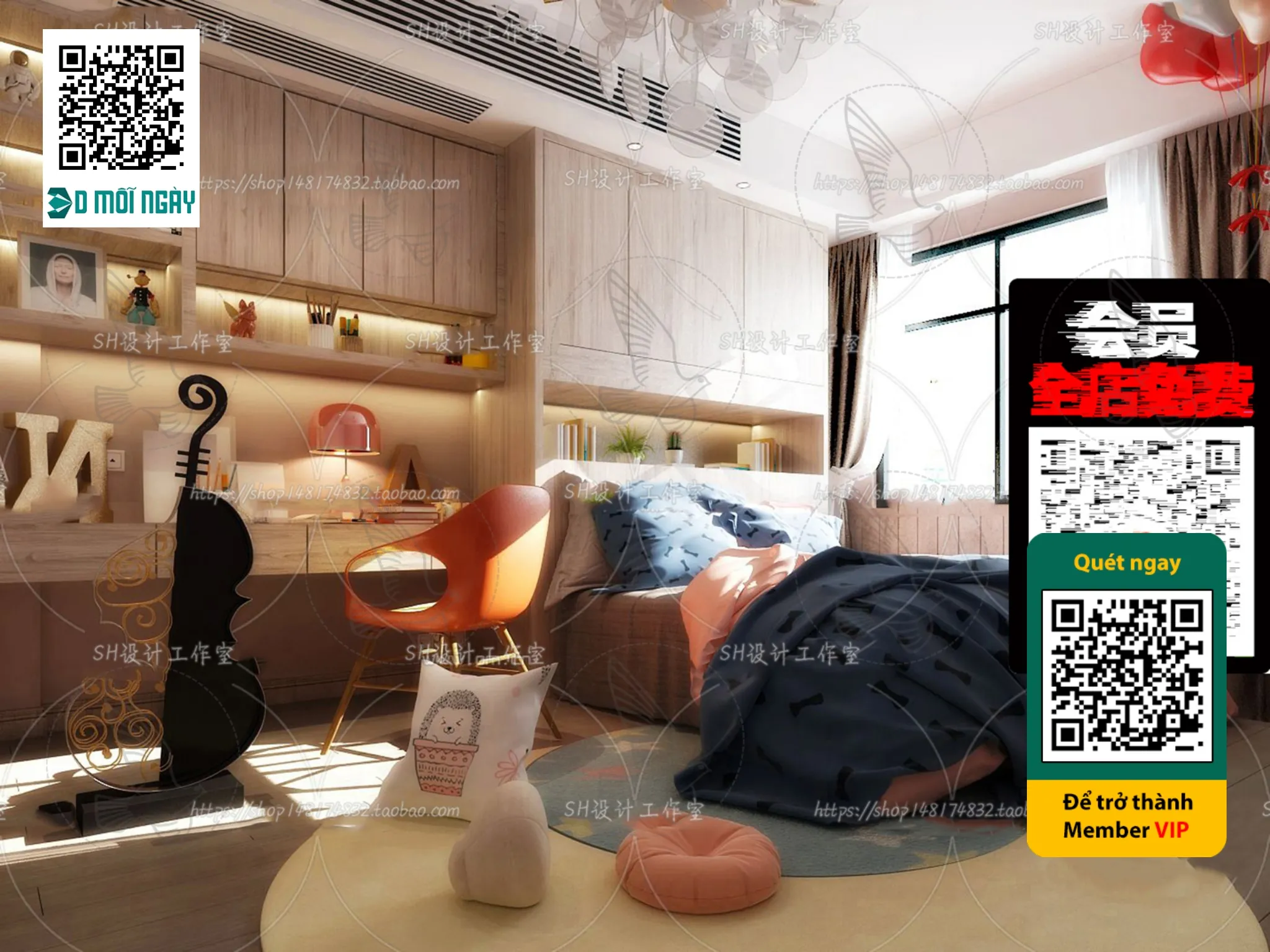 CHILDROOM SETS – VRAY / CORONA – 3D MODEL – 4657