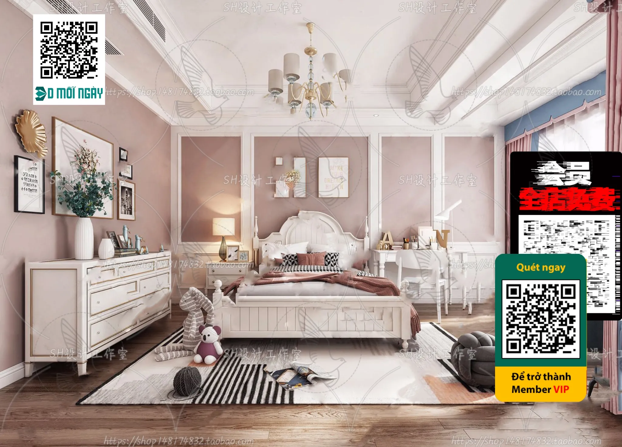 CHILDROOM SETS – VRAY / CORONA – 3D MODEL – 4659