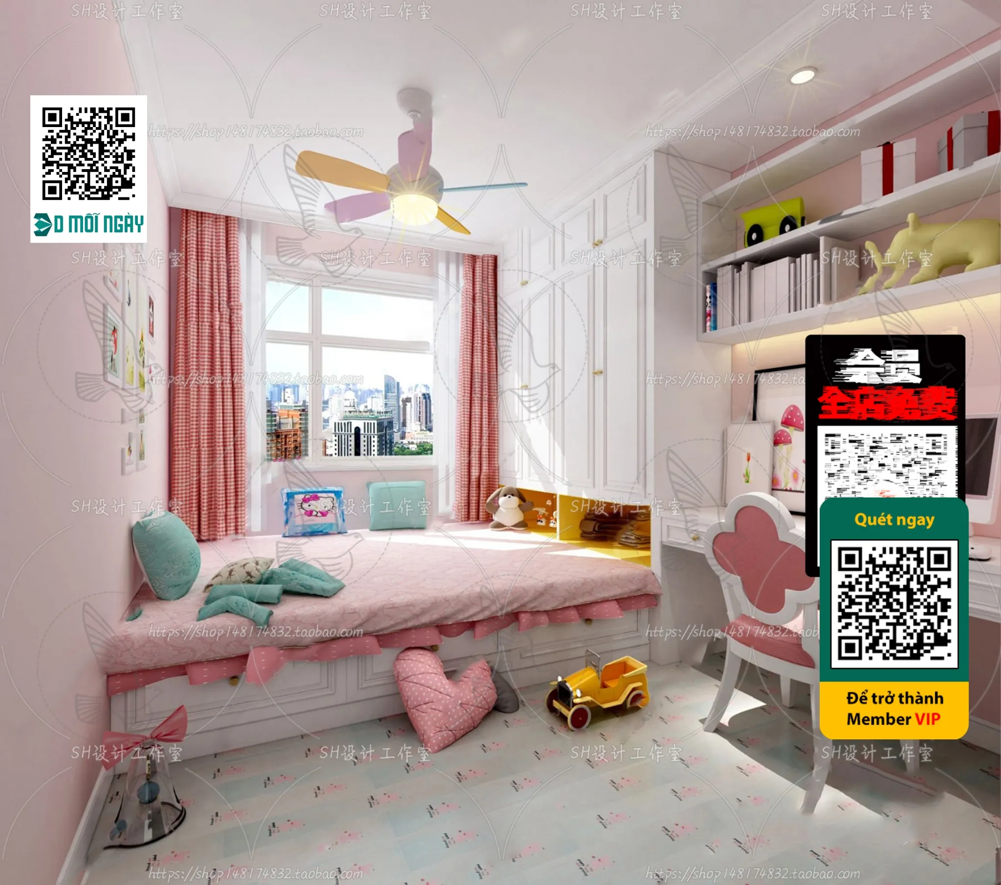 CHILDROOM SETS – VRAY / CORONA – 3D MODEL – 4663