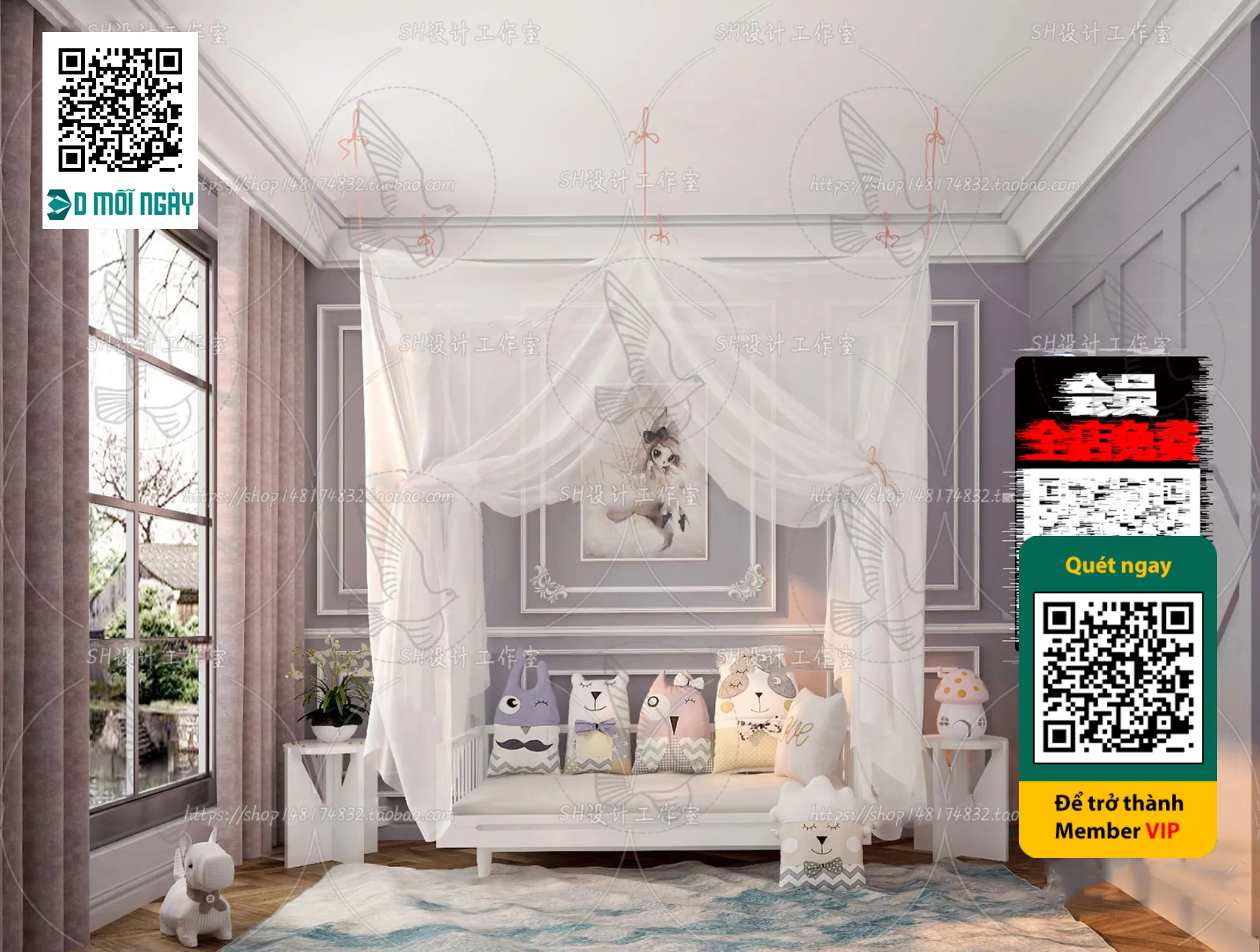 CHILDROOM SETS – VRAY / CORONA – 3D MODEL – 4664