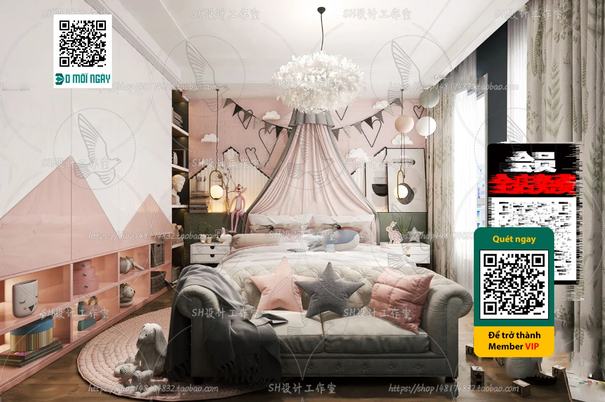 CHILDROOM SETS – VRAY / CORONA – 3D MODEL – 4665