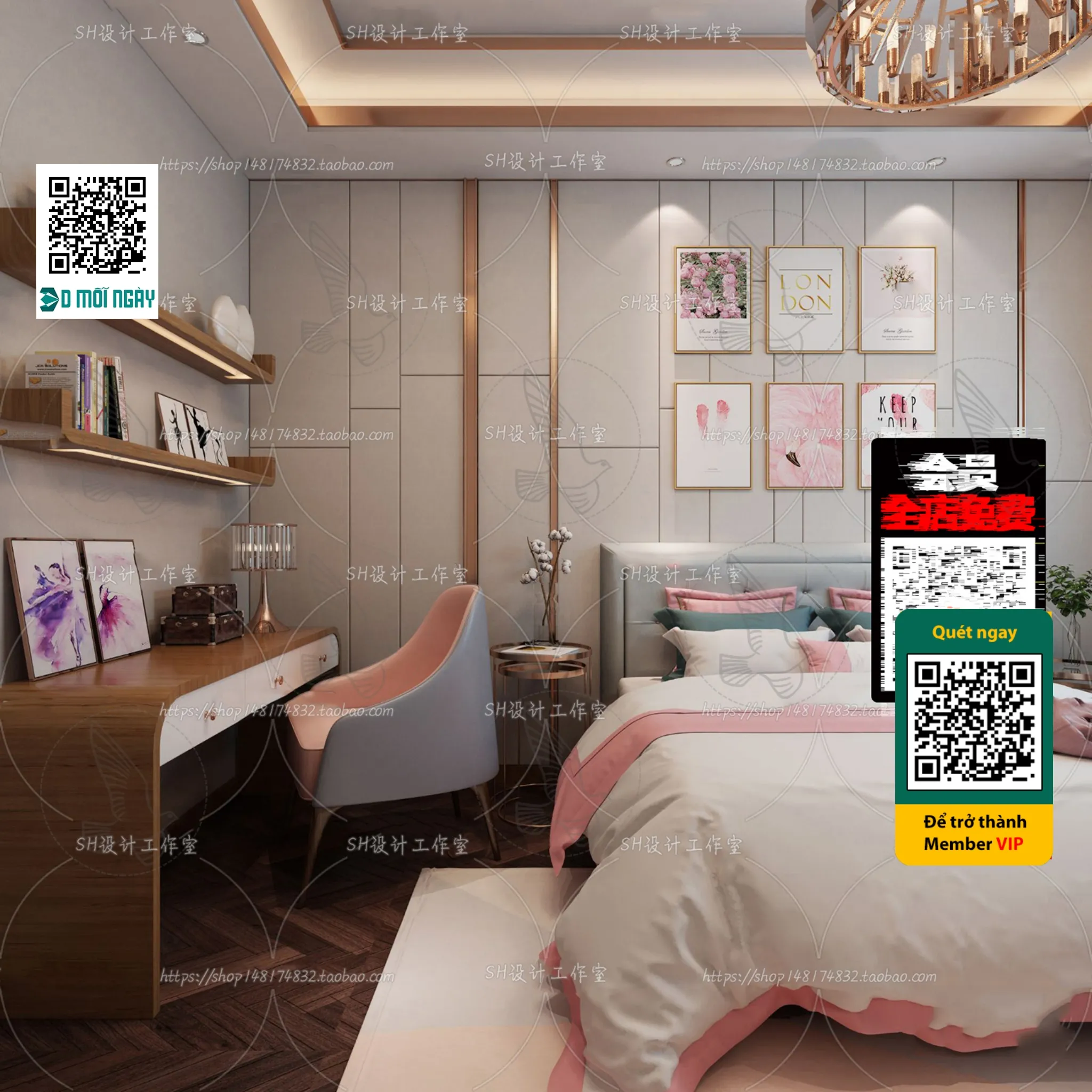 CHILDROOM SETS – VRAY / CORONA – 3D MODEL – 4666