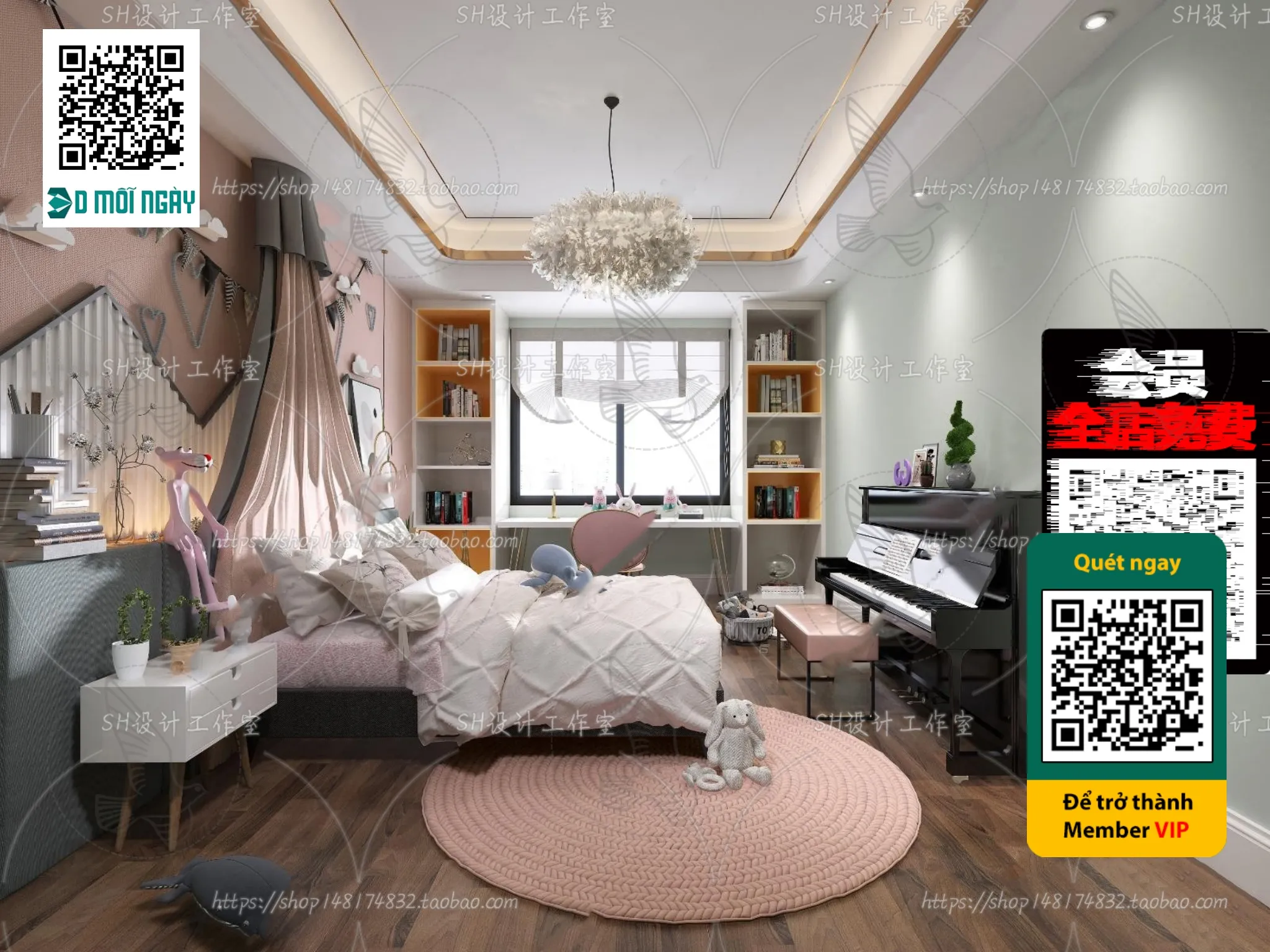 CHILDROOM SETS – VRAY / CORONA – 3D MODEL – 4669