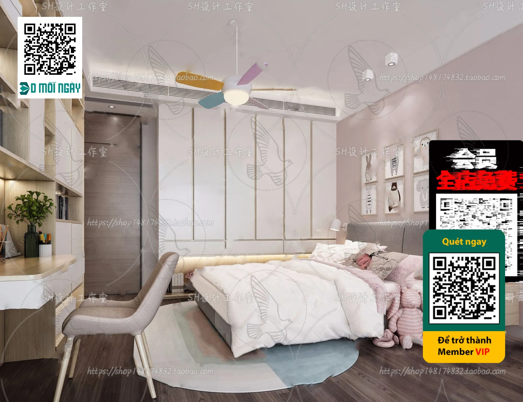 CHILDROOM SETS – VRAY / CORONA – 3D MODEL – 4670