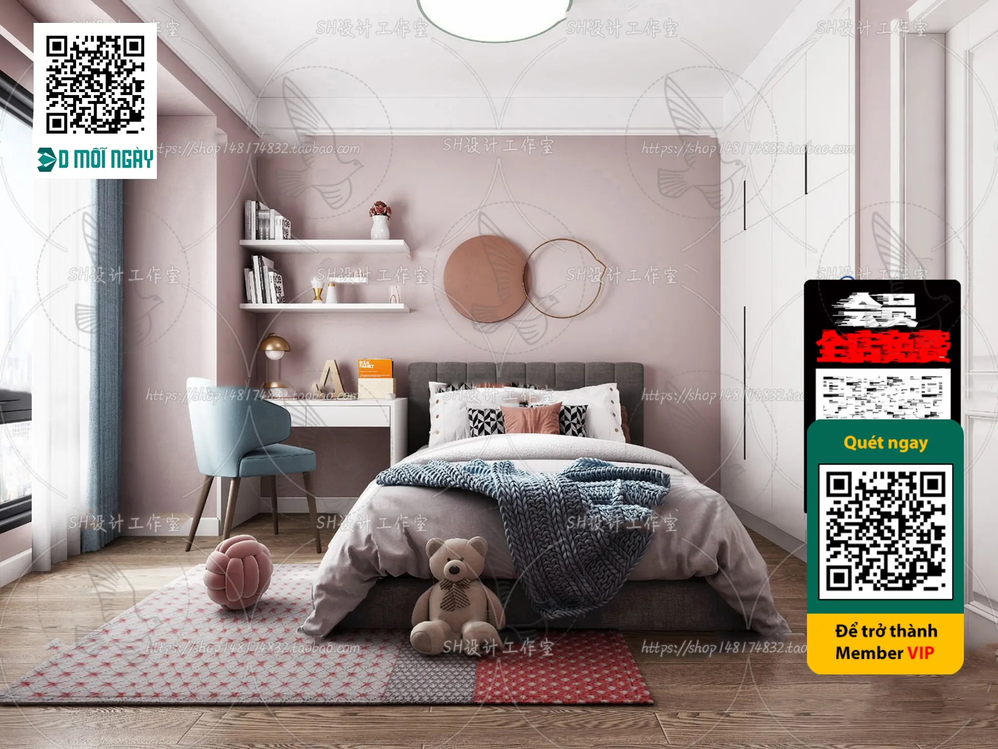 CHILDROOM SETS – VRAY / CORONA – 3D MODEL – 4671