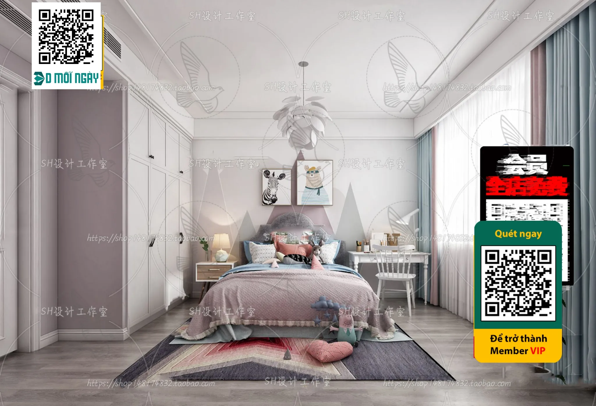 CHILDROOM SETS – VRAY / CORONA – 3D MODEL – 4676