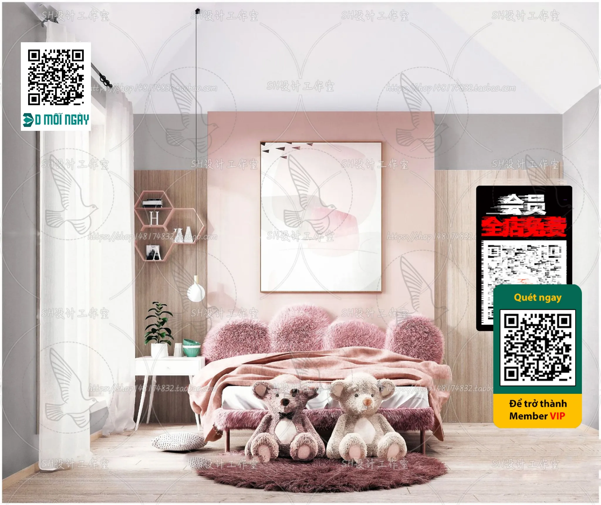 CHILDROOM SETS – VRAY / CORONA – 3D MODEL – 4677