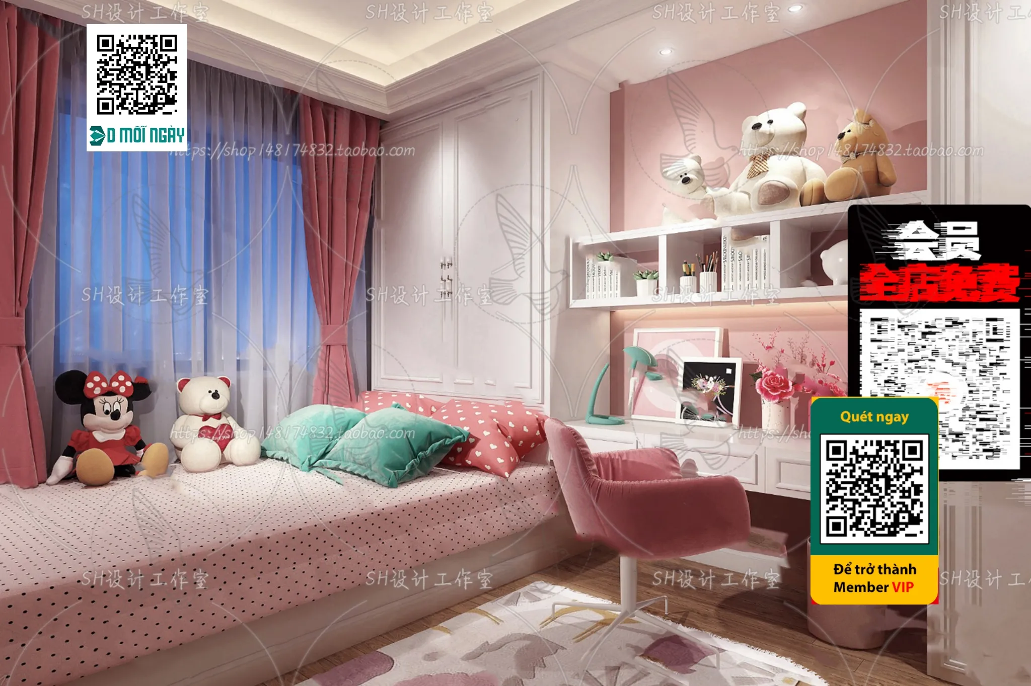 CHILDROOM SETS – VRAY / CORONA – 3D MODEL – 4678