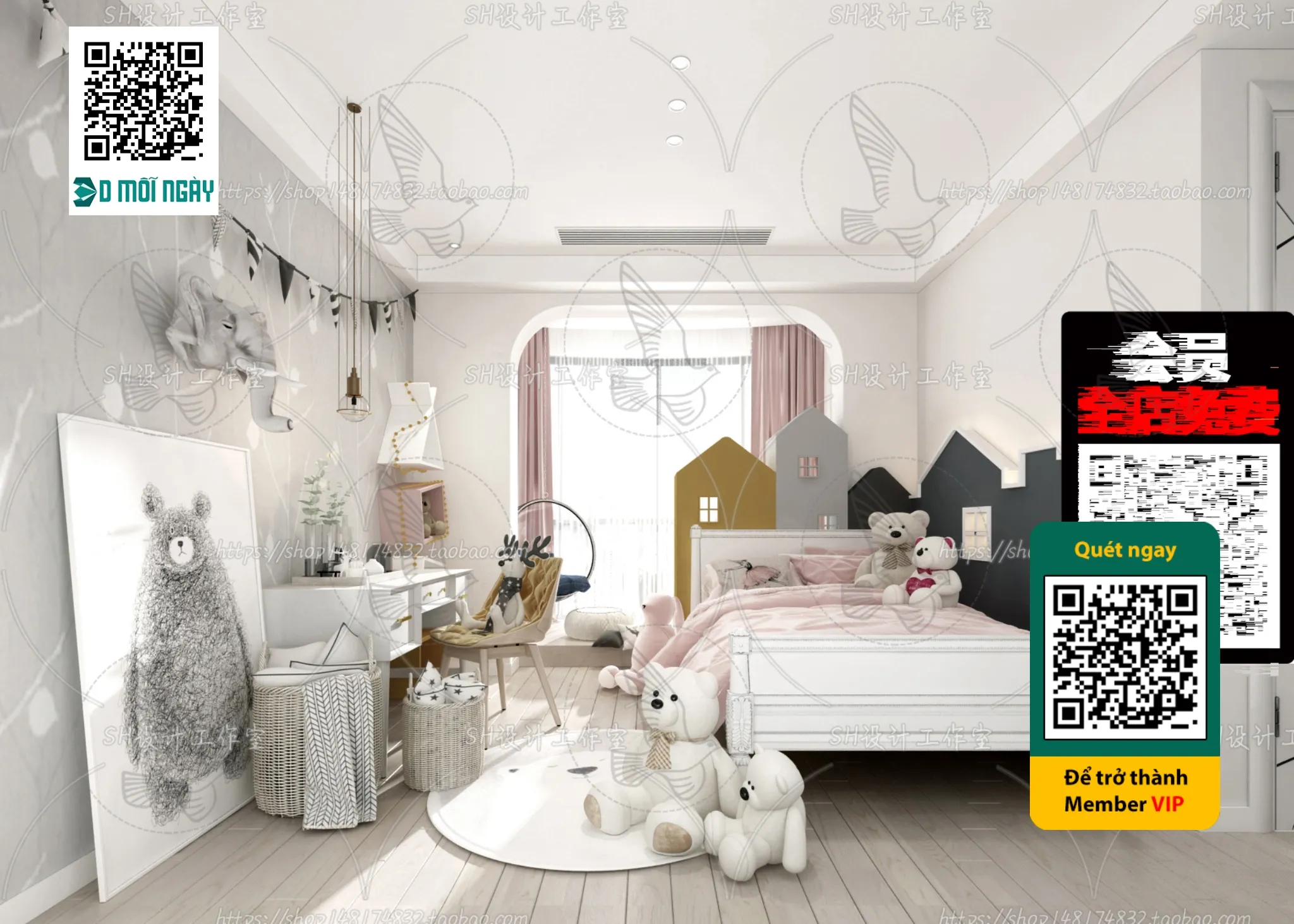 CHILDROOM SETS – VRAY / CORONA – 3D MODEL – 4679