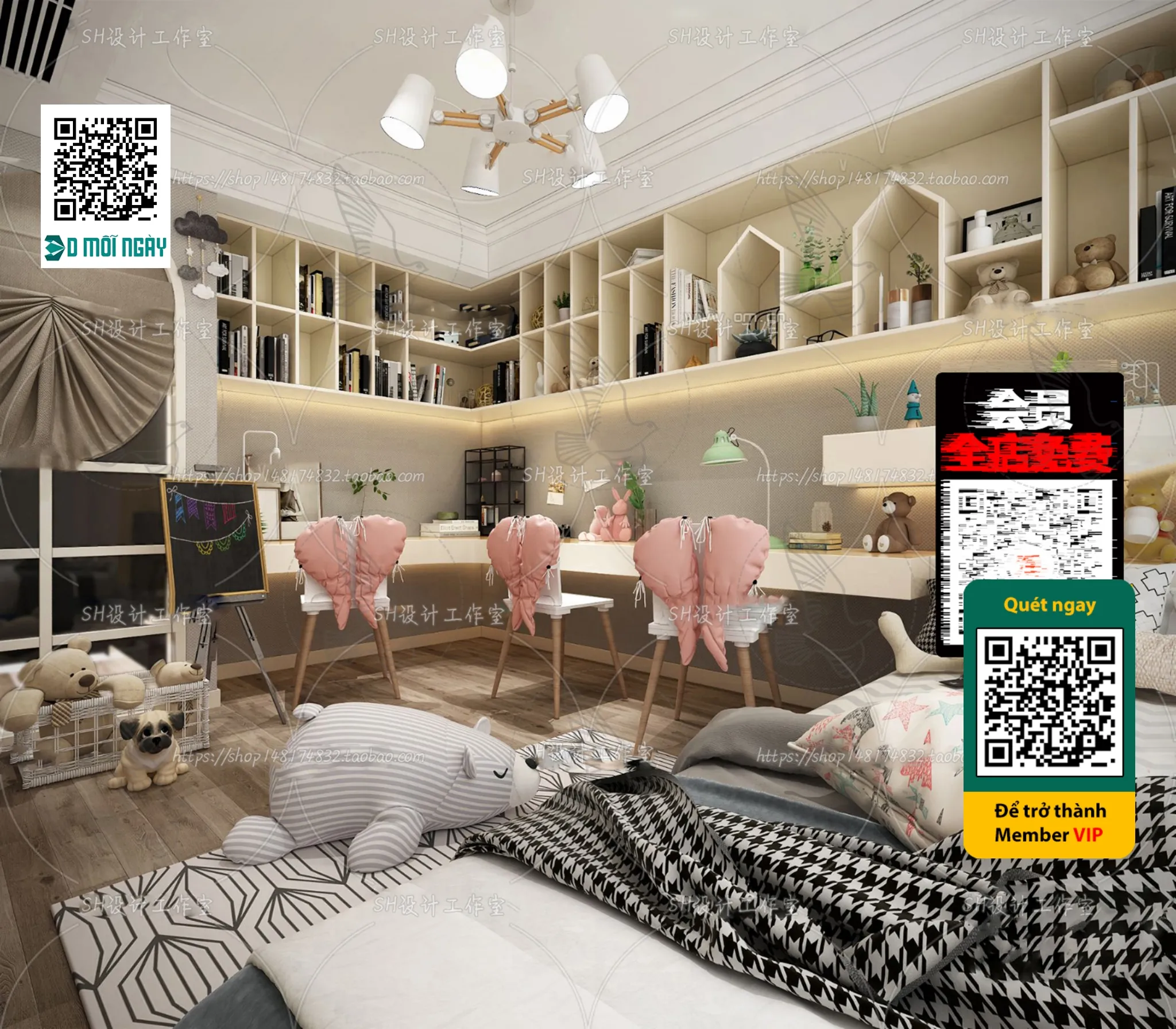 CHILDROOM SETS – VRAY / CORONA – 3D MODEL – 4680