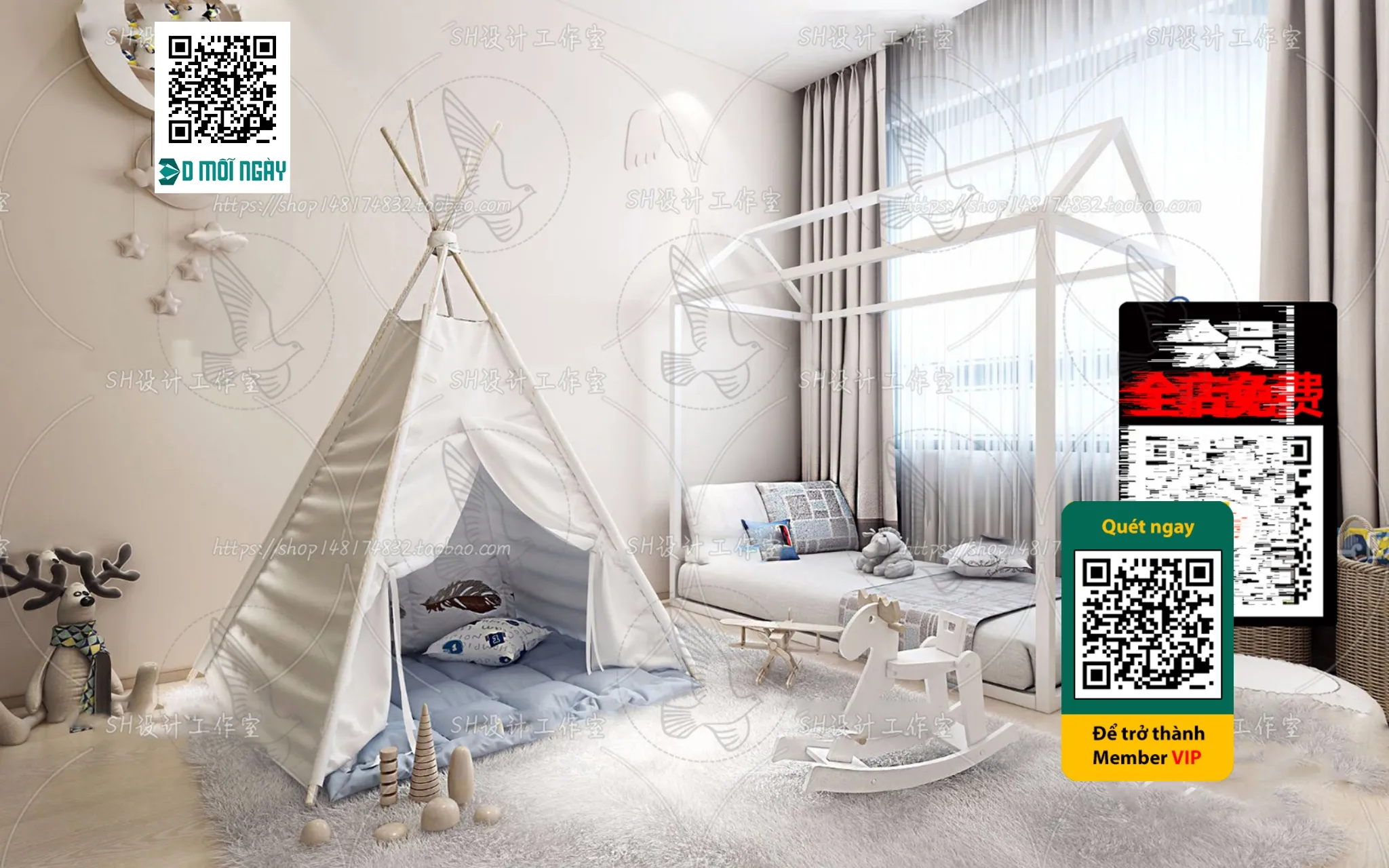 CHILDROOM SETS – VRAY / CORONA – 3D MODEL – 4681