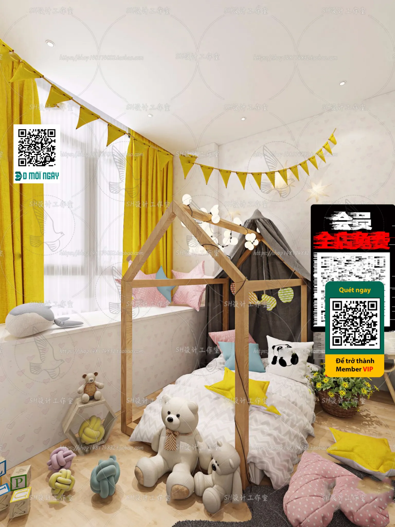 CHILDROOM SETS – VRAY / CORONA – 3D MODEL – 4684