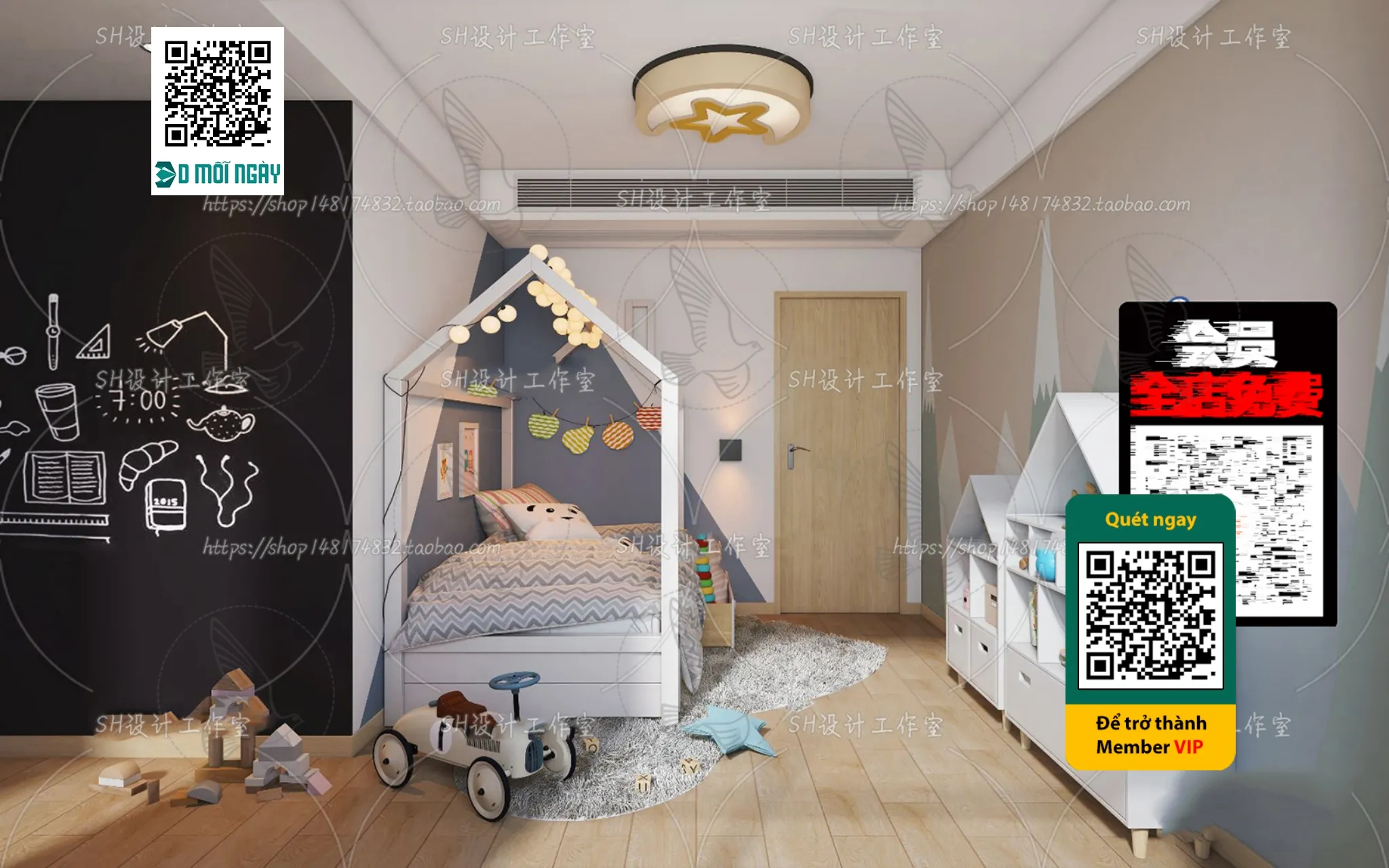 CHILDROOM SETS – VRAY / CORONA – 3D MODEL – 4687