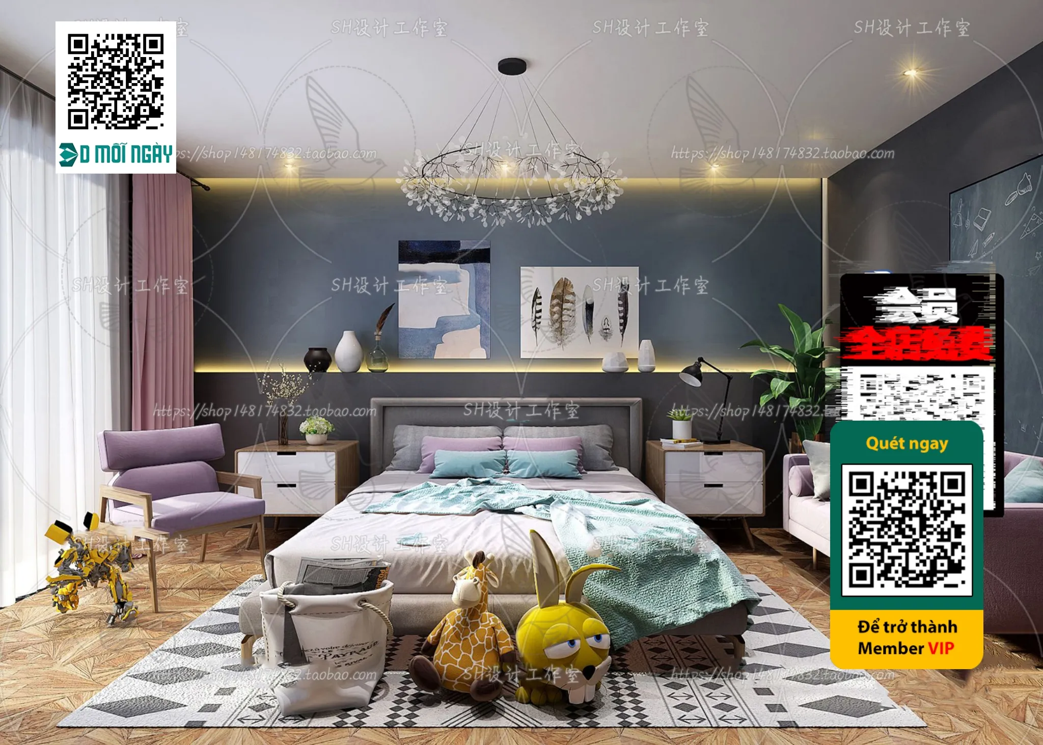 CHILDROOM SETS – VRAY / CORONA – 3D MODEL – 4689