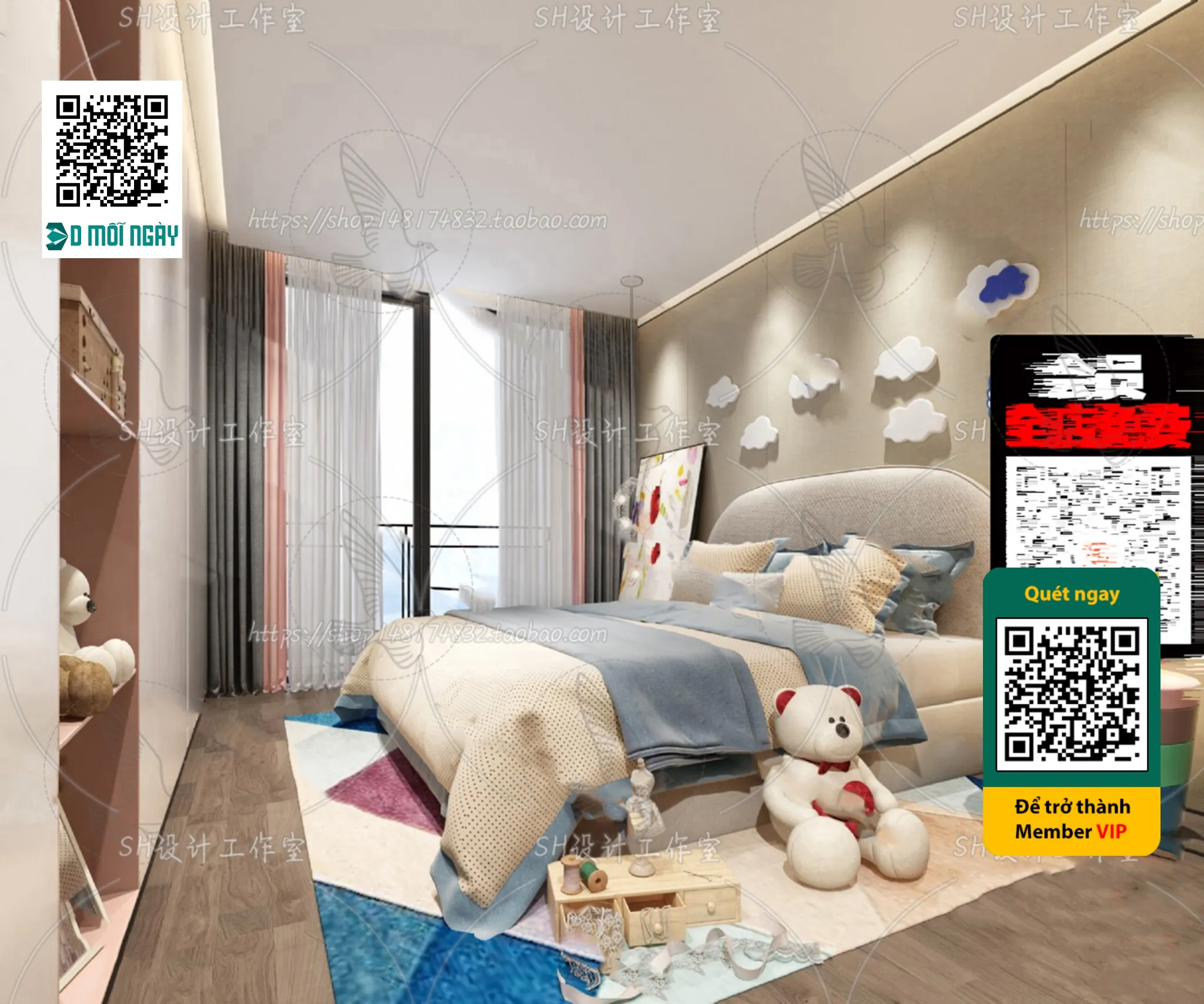 CHILDROOM SETS – VRAY / CORONA – 3D MODEL – 4693