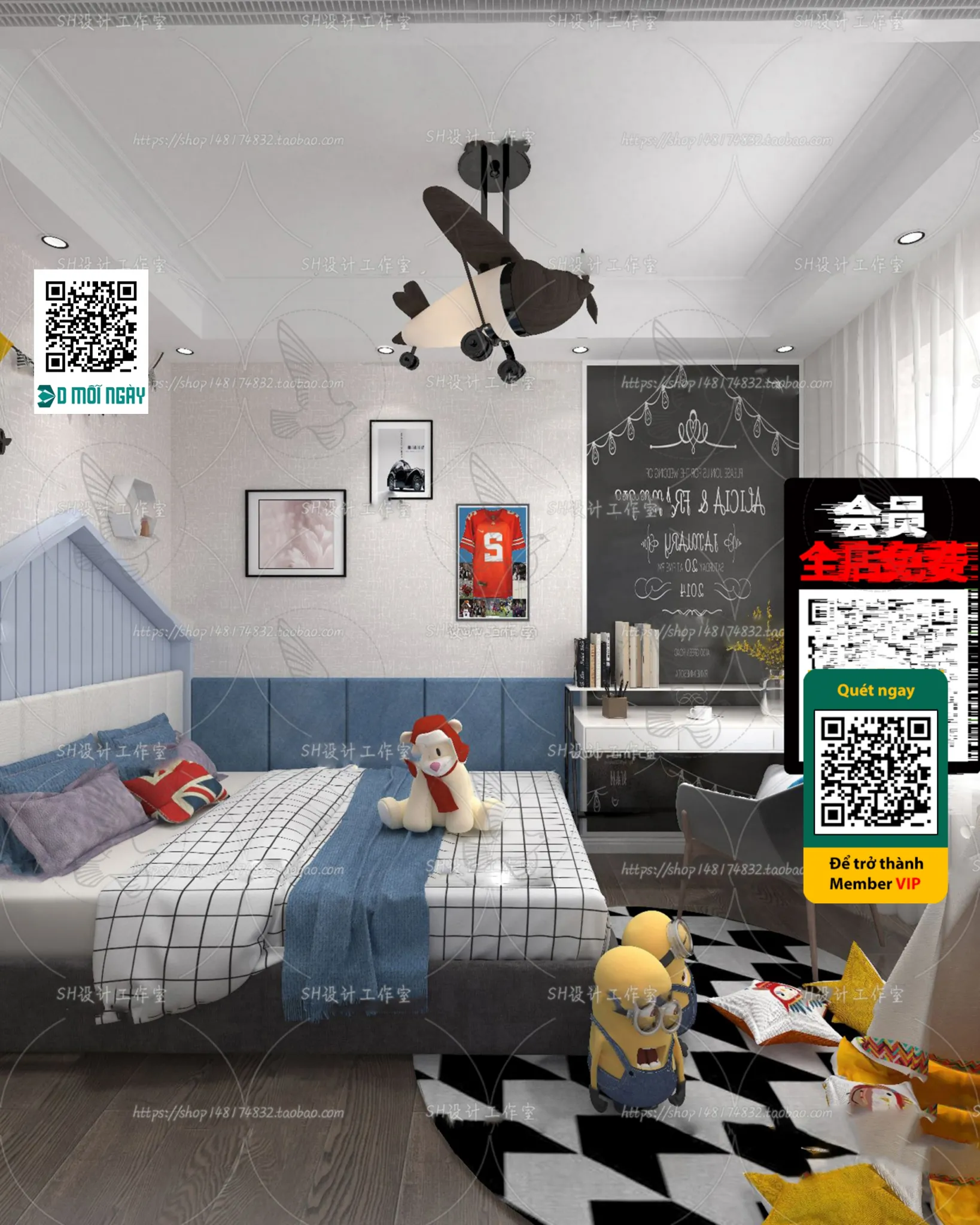 CHILDROOM SETS – VRAY / CORONA – 3D MODEL – 4694