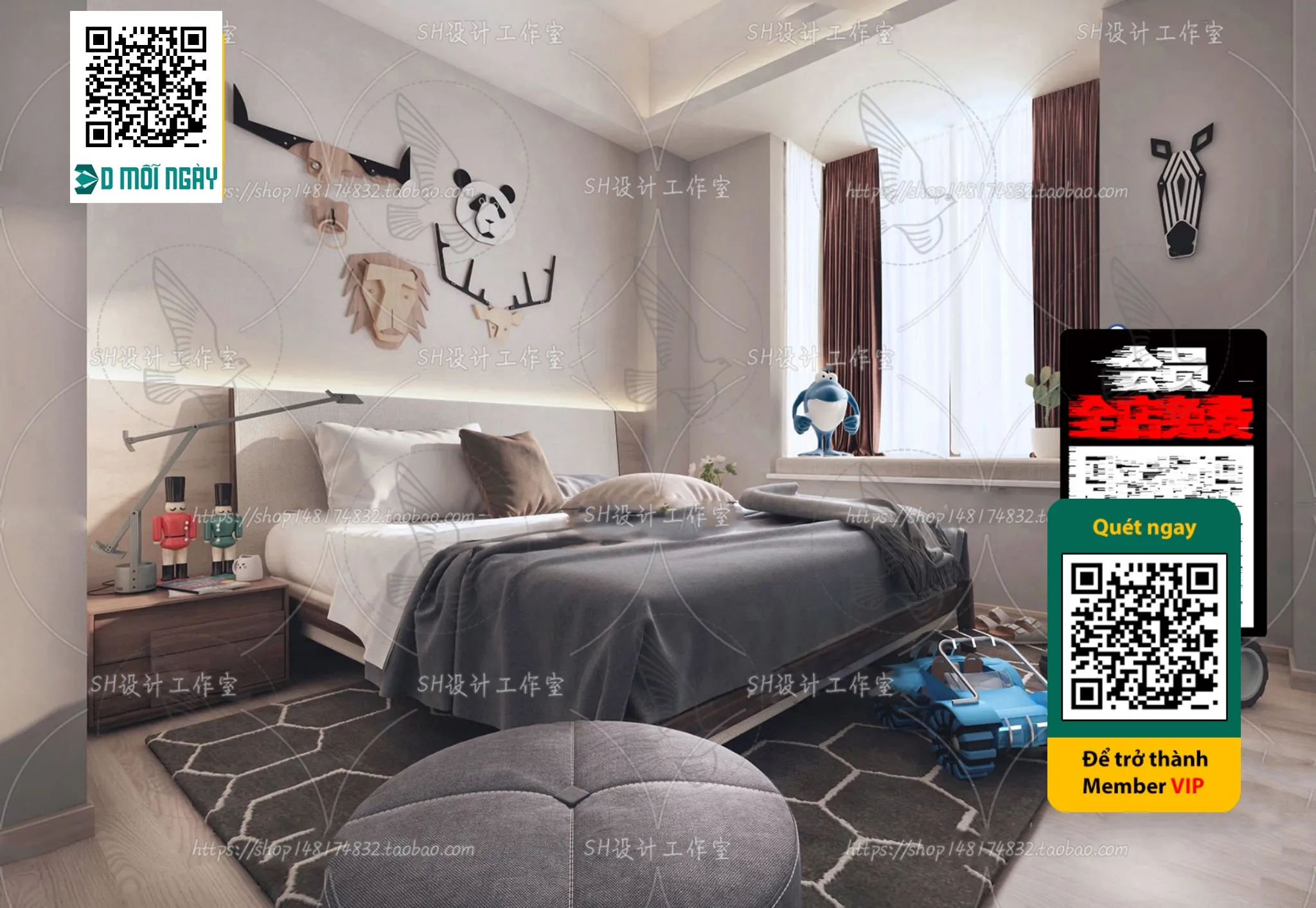 CHILDROOM SETS – VRAY / CORONA – 3D MODEL – 4695