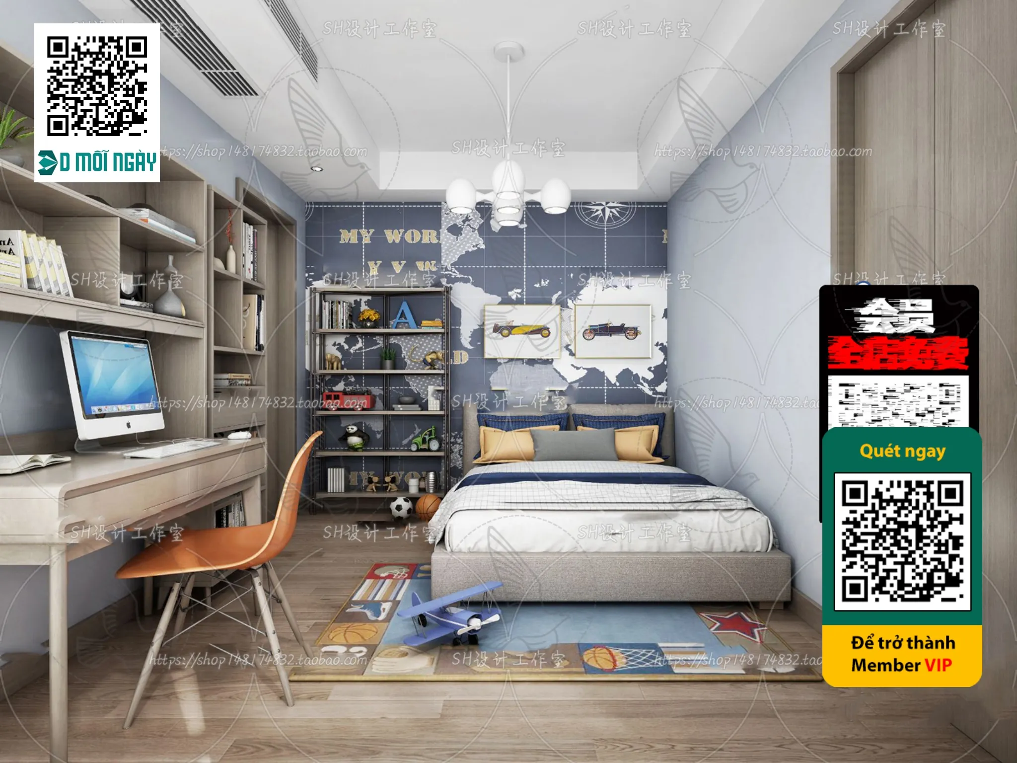 CHILDROOM SETS – VRAY / CORONA – 3D MODEL – 4696