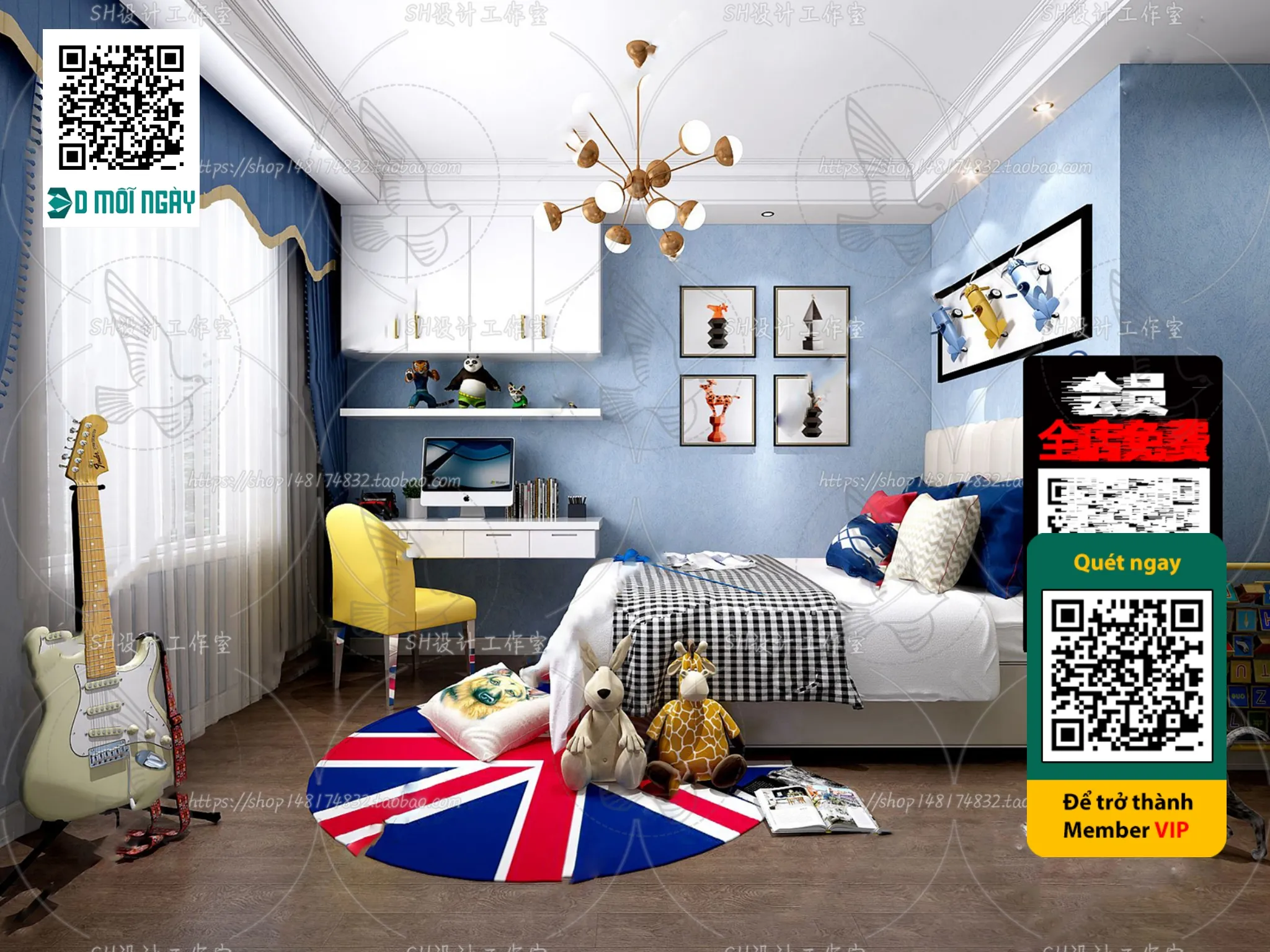 CHILDROOM SETS – VRAY / CORONA – 3D MODEL – 4697