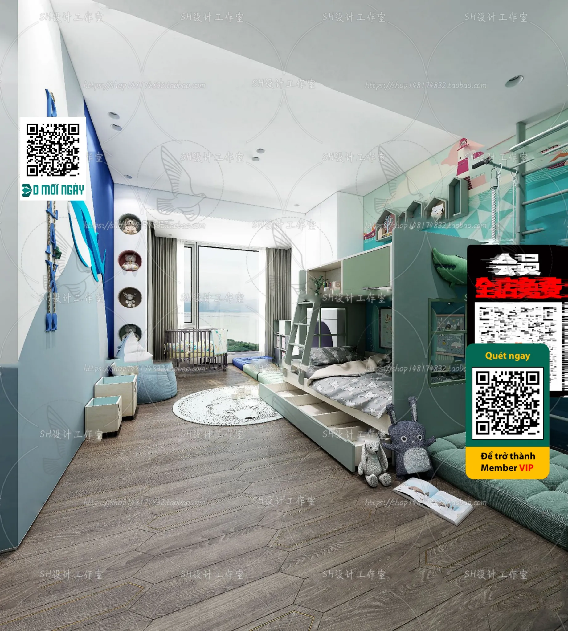 CHILDROOM SETS – VRAY / CORONA – 3D MODEL – 4699