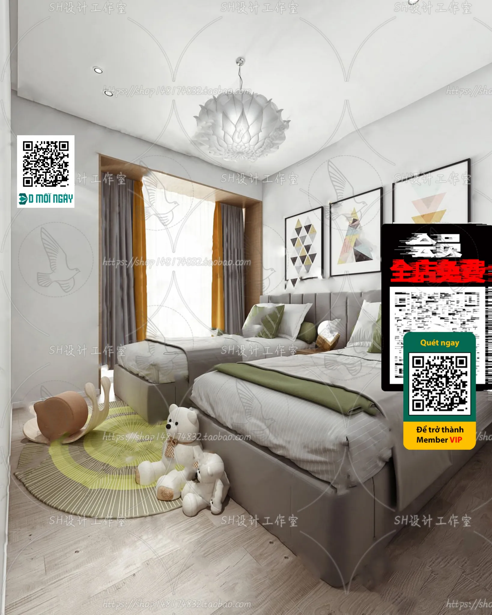 CHILDROOM SETS – VRAY / CORONA – 3D MODEL – 4700