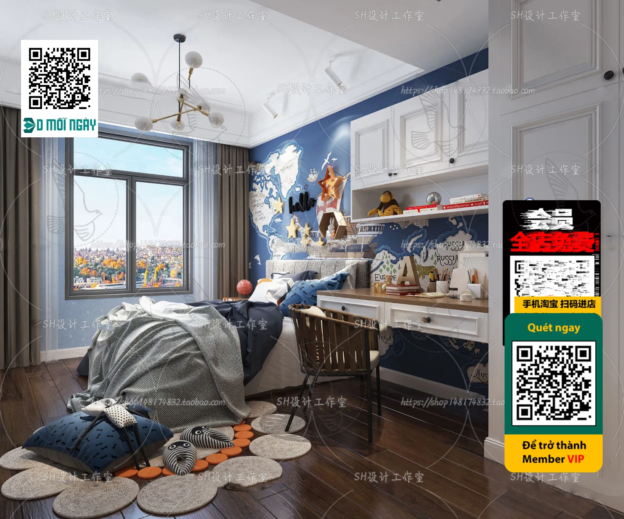 CHILDROOM SETS – VRAY / CORONA – 3D MODEL – 4702