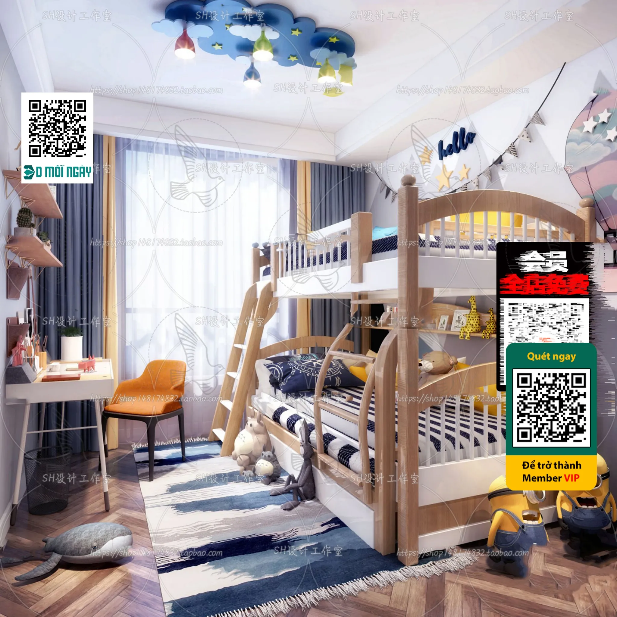 CHILDROOM SETS – VRAY / CORONA – 3D MODEL – 4705