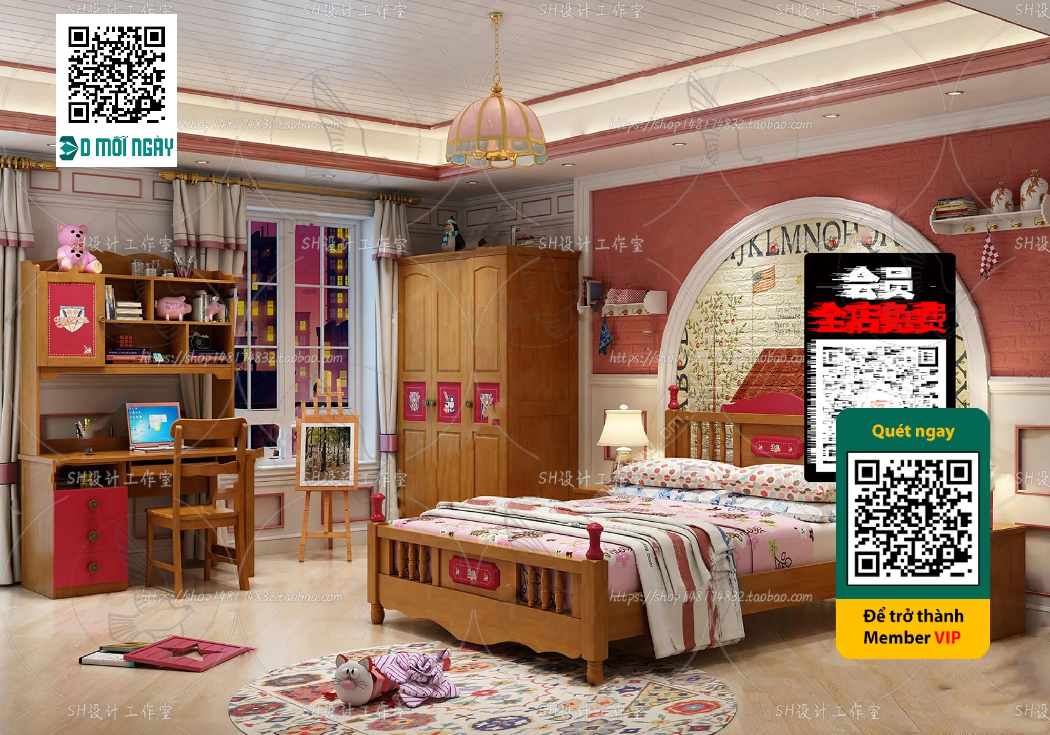 CHILDROOM SETS – VRAY / CORONA – 3D MODEL – 4709