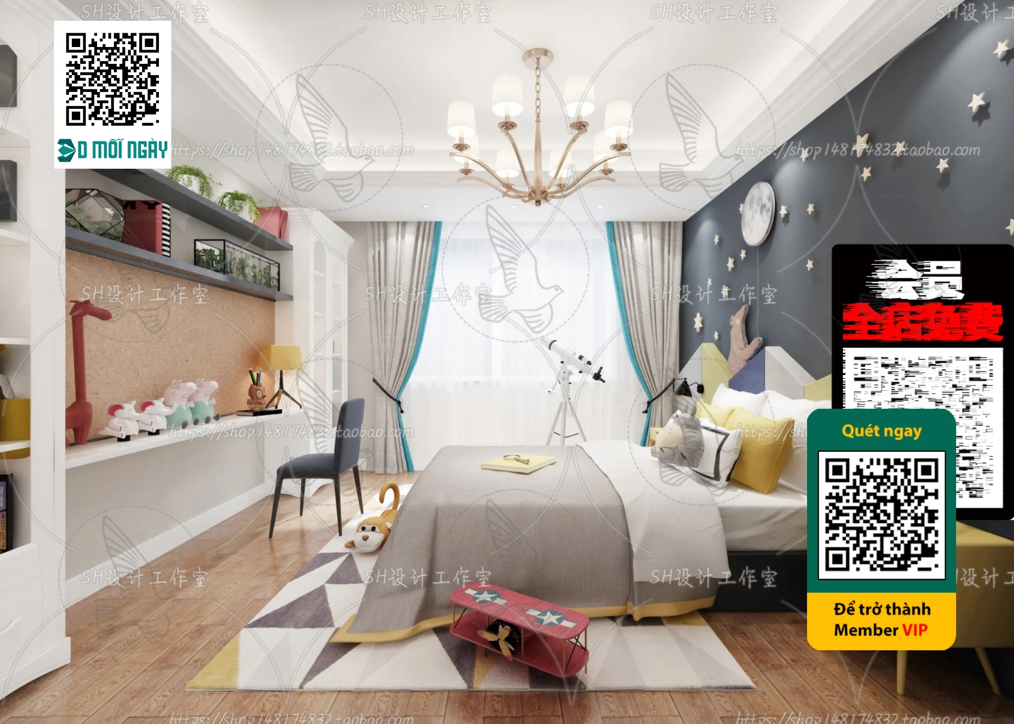 CHILDROOM SETS – VRAY / CORONA – 3D MODEL – 4710