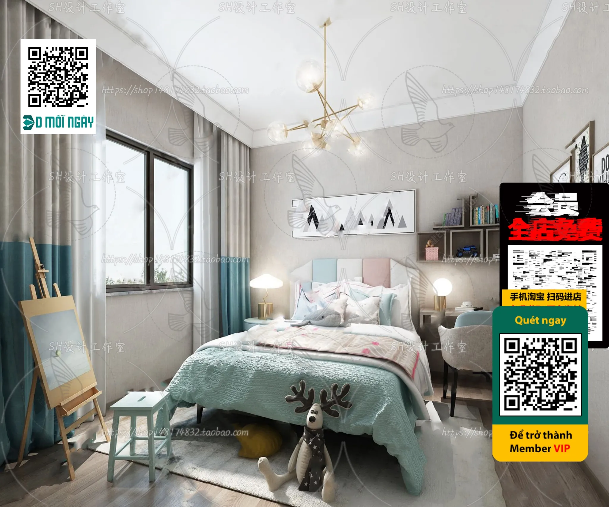 CHILDROOM SETS – VRAY / CORONA – 3D MODEL – 4711