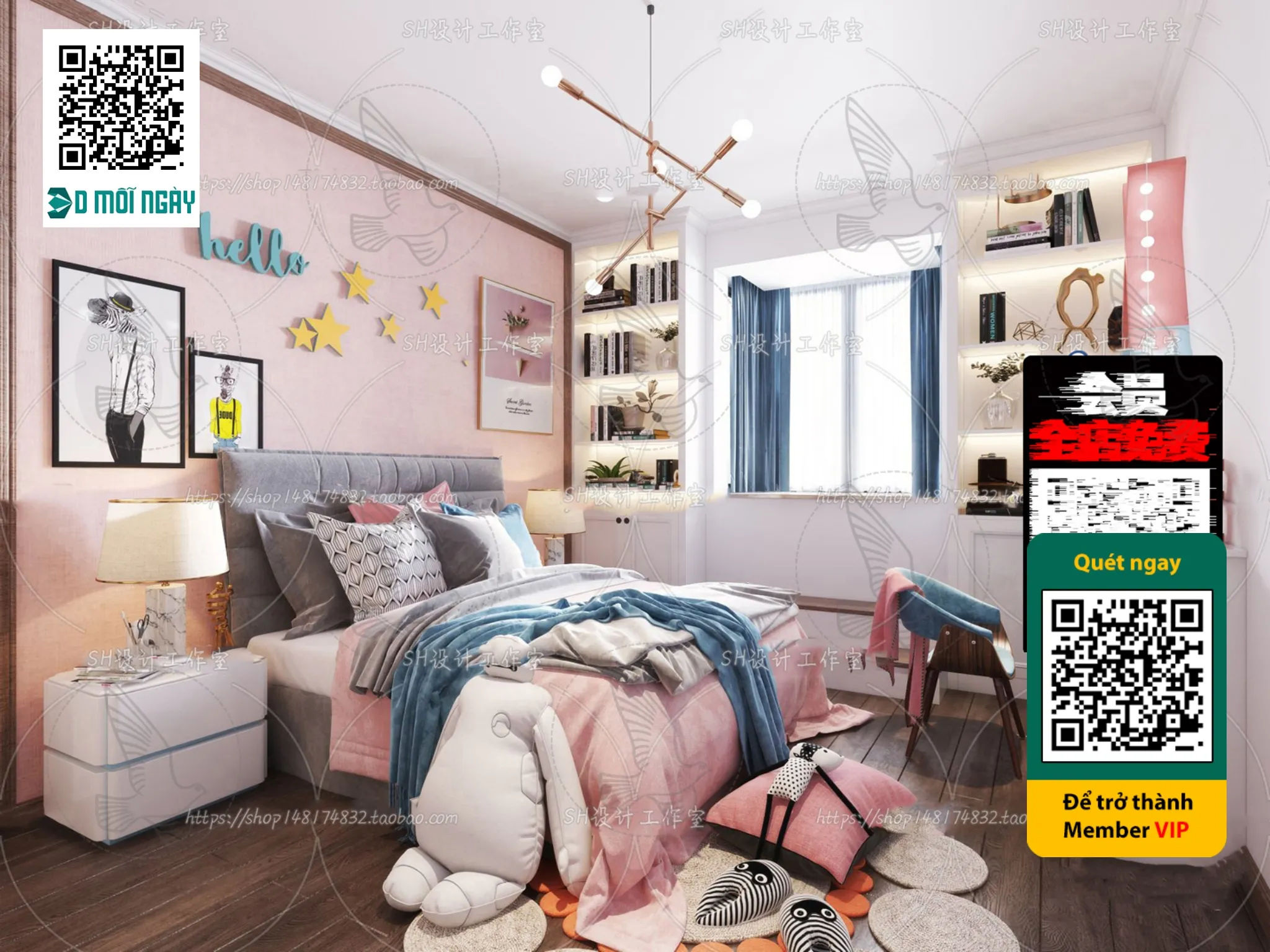 CHILDROOM SETS – VRAY / CORONA – 3D MODEL – 4712