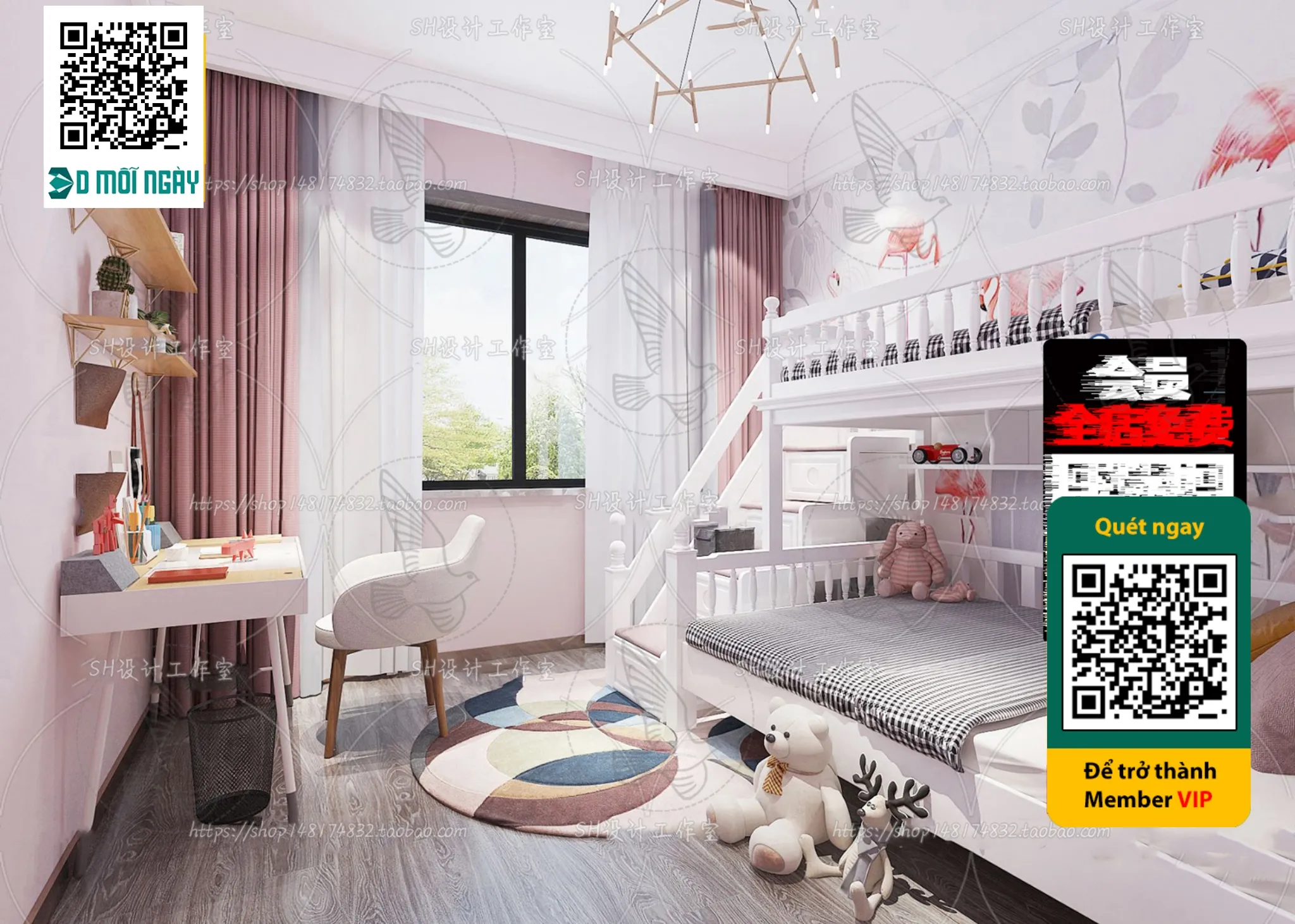 CHILDROOM SETS – VRAY / CORONA – 3D MODEL – 4714