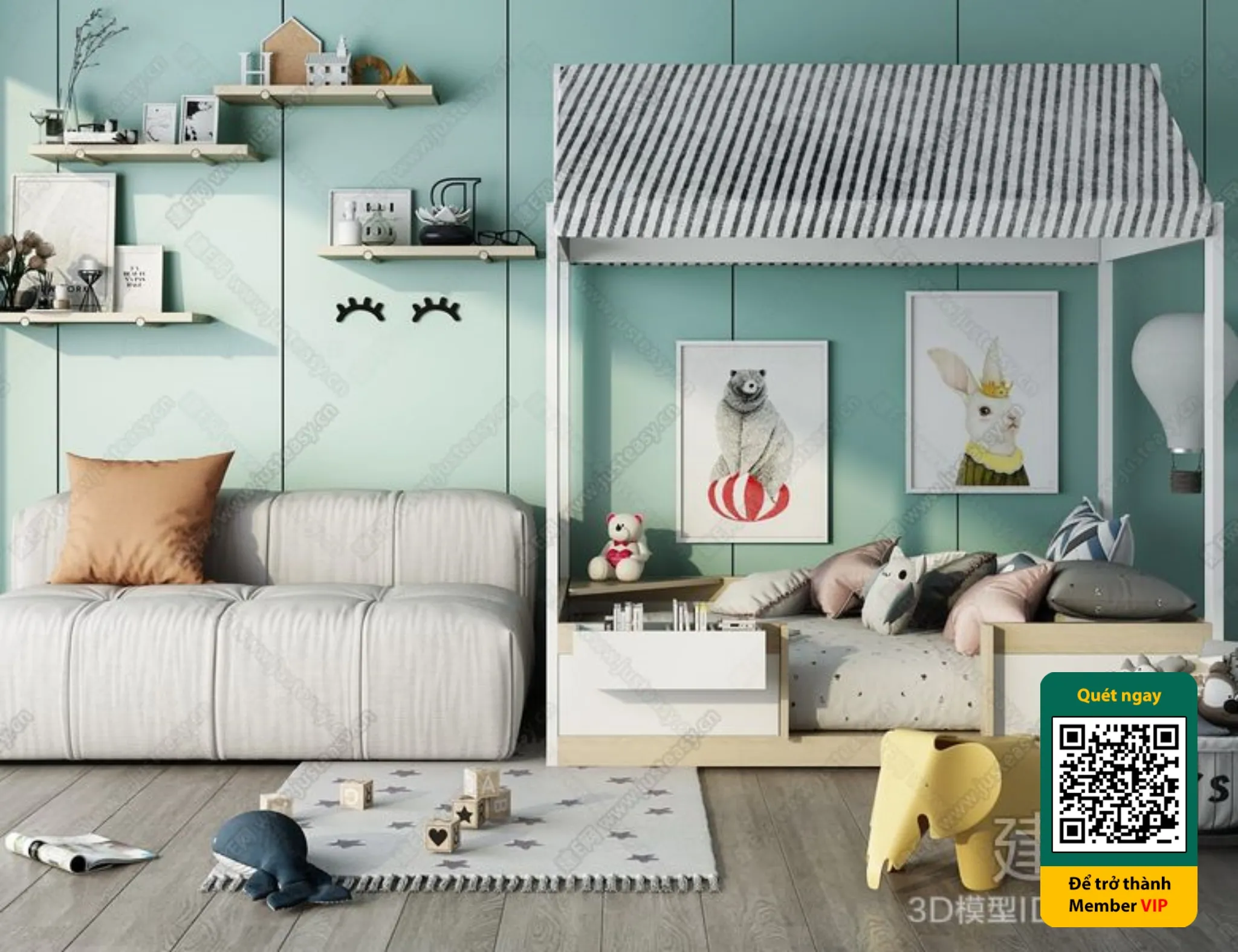 CHILDROOM SETS – VRAY / CORONA – 3D MODEL – 5413