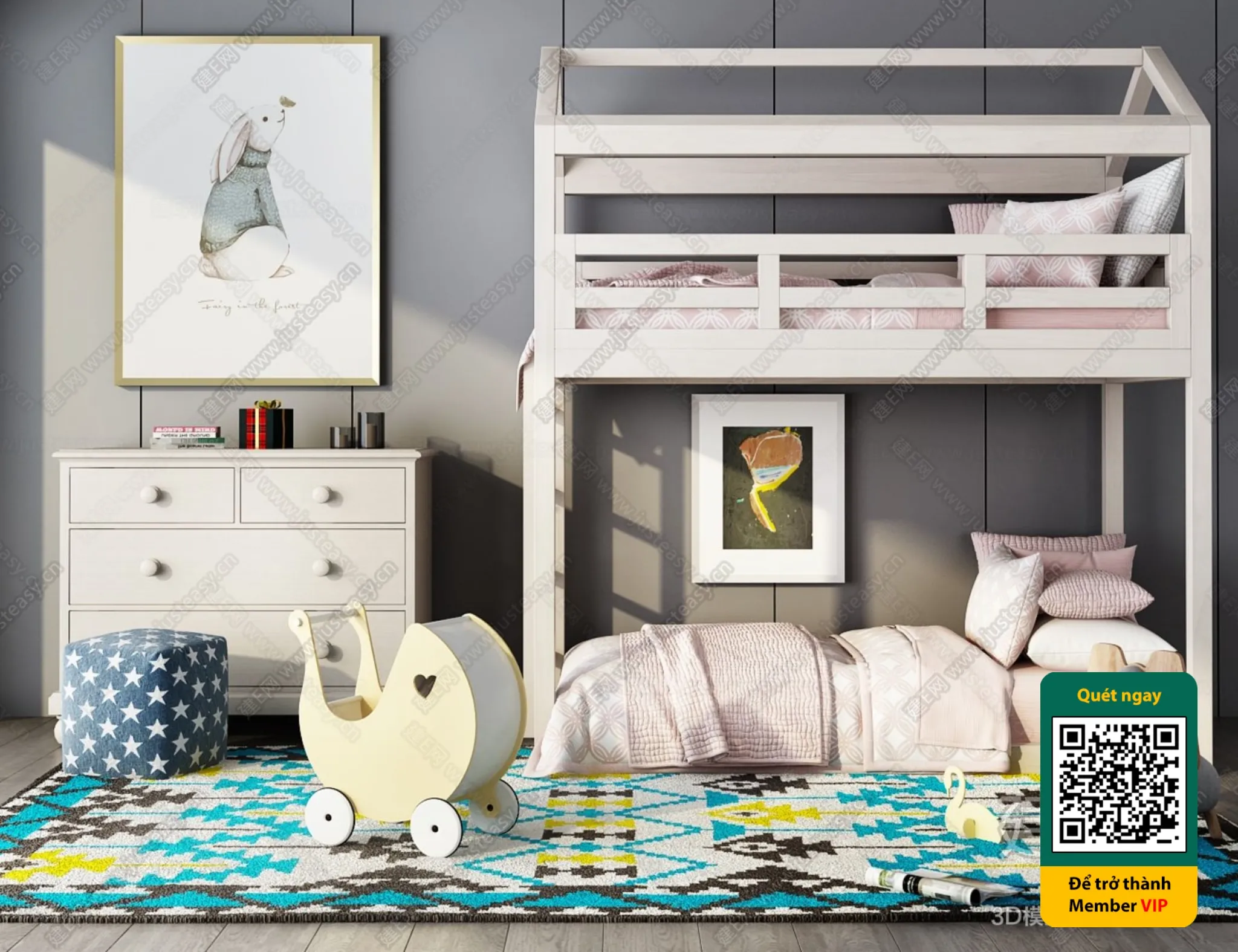 CHILDROOM SETS – VRAY / CORONA – 3D MODEL – 5415