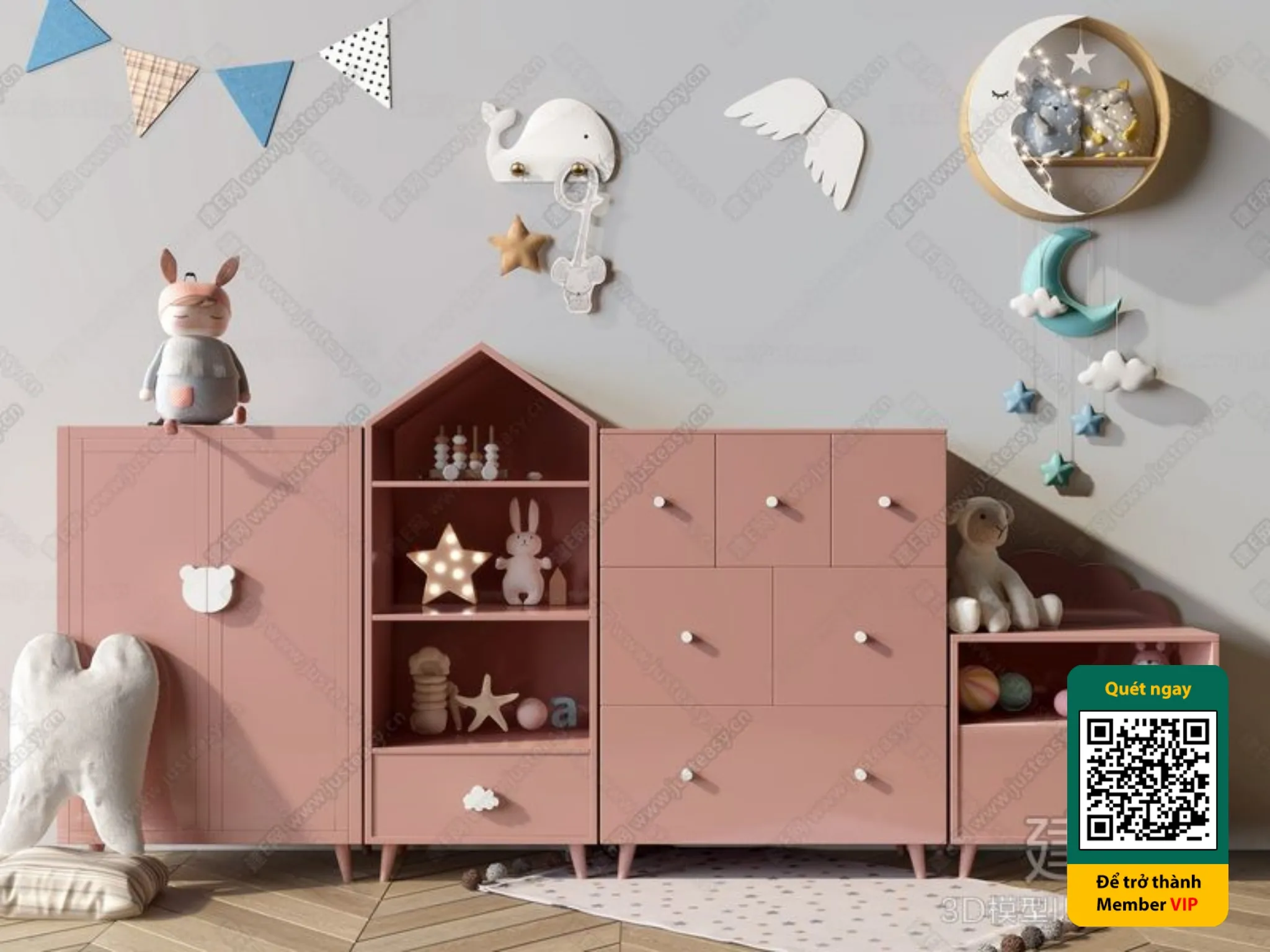 CHILDROOM SETS – VRAY / CORONA – 3D MODEL – 5416