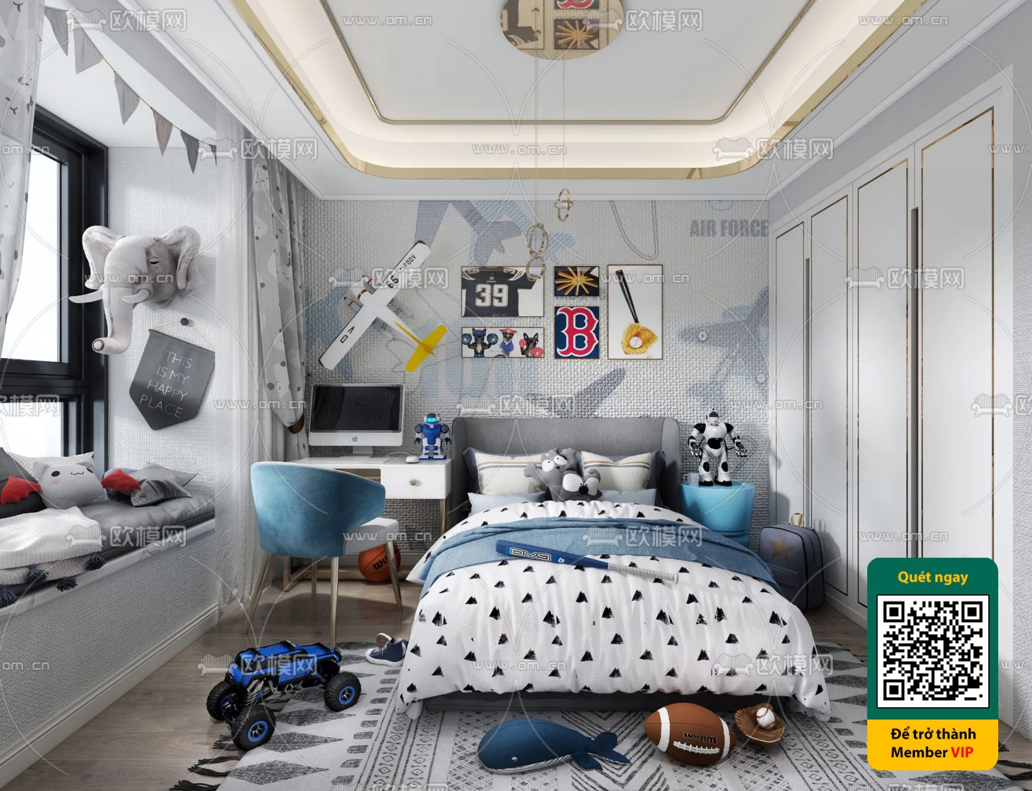 CHILDROOM SETS – VRAY / CORONA – 3D MODEL – 5419