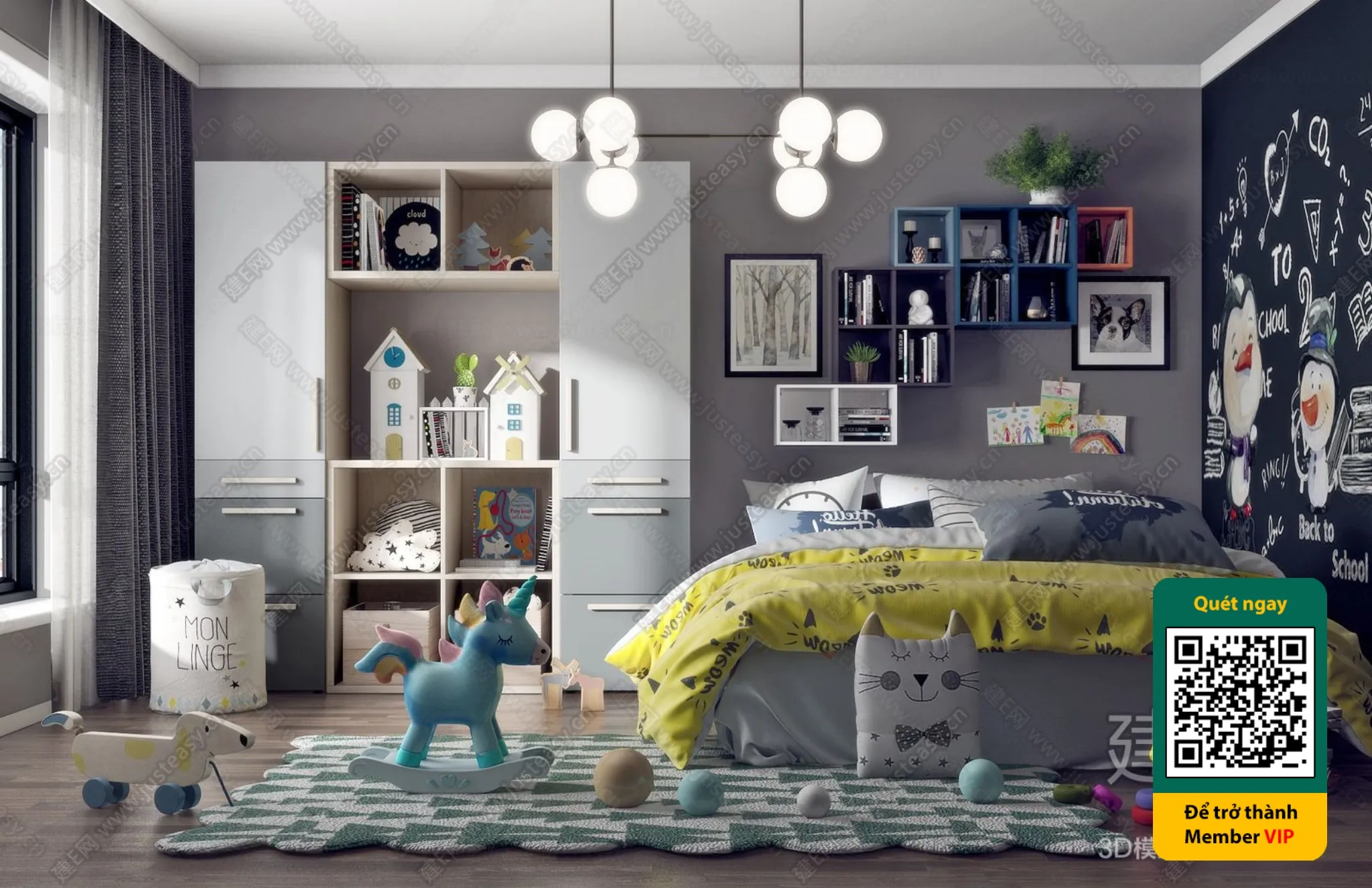 CHILDROOM SETS – VRAY / CORONA – 3D MODEL – 5421