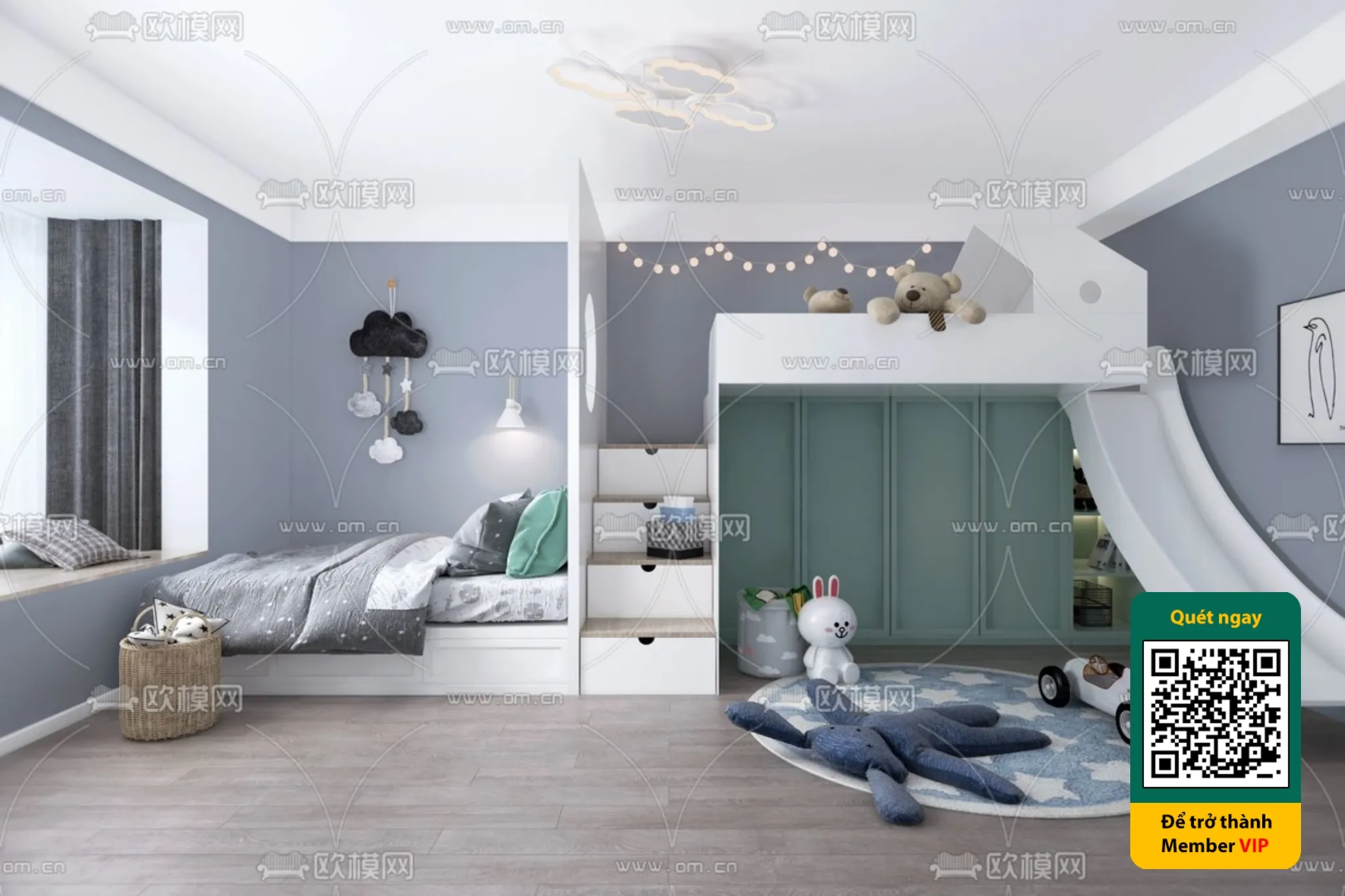 CHILDROOM SETS – VRAY / CORONA – 3D MODEL – 5432