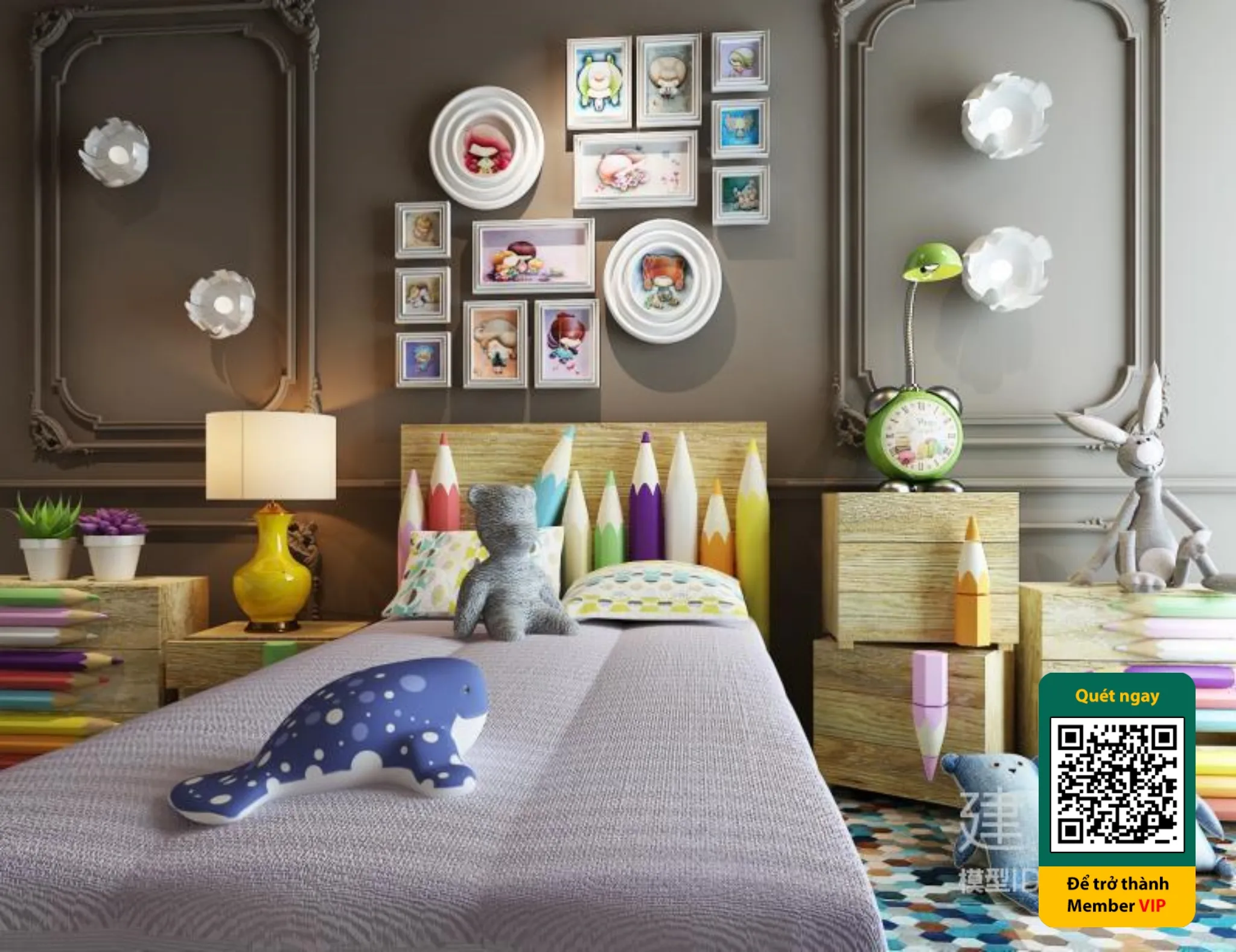 CHILDROOM SETS – VRAY / CORONA – 3D MODEL – 5435