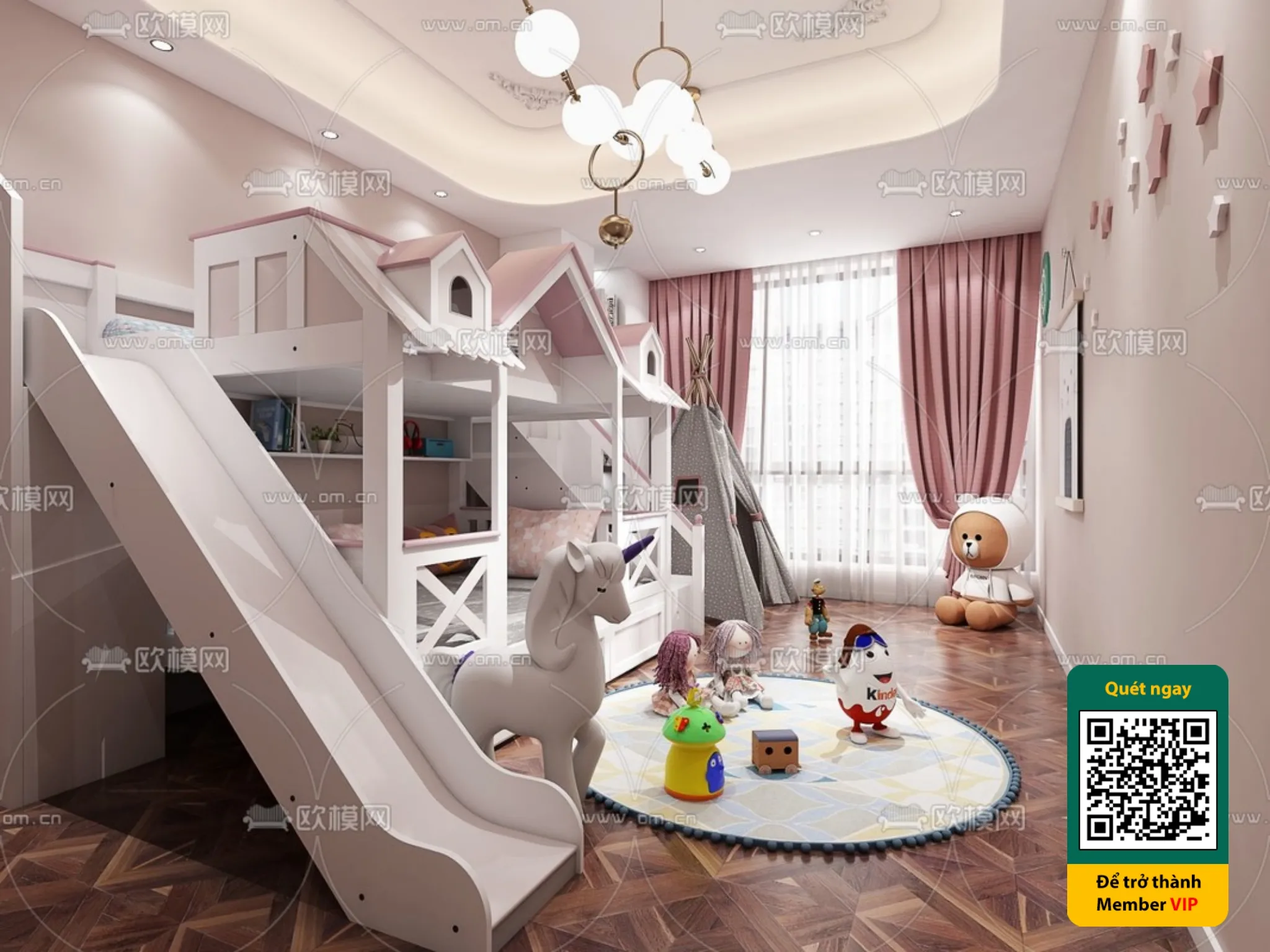CHILDROOM SETS – VRAY / CORONA – 3D MODEL – 5449