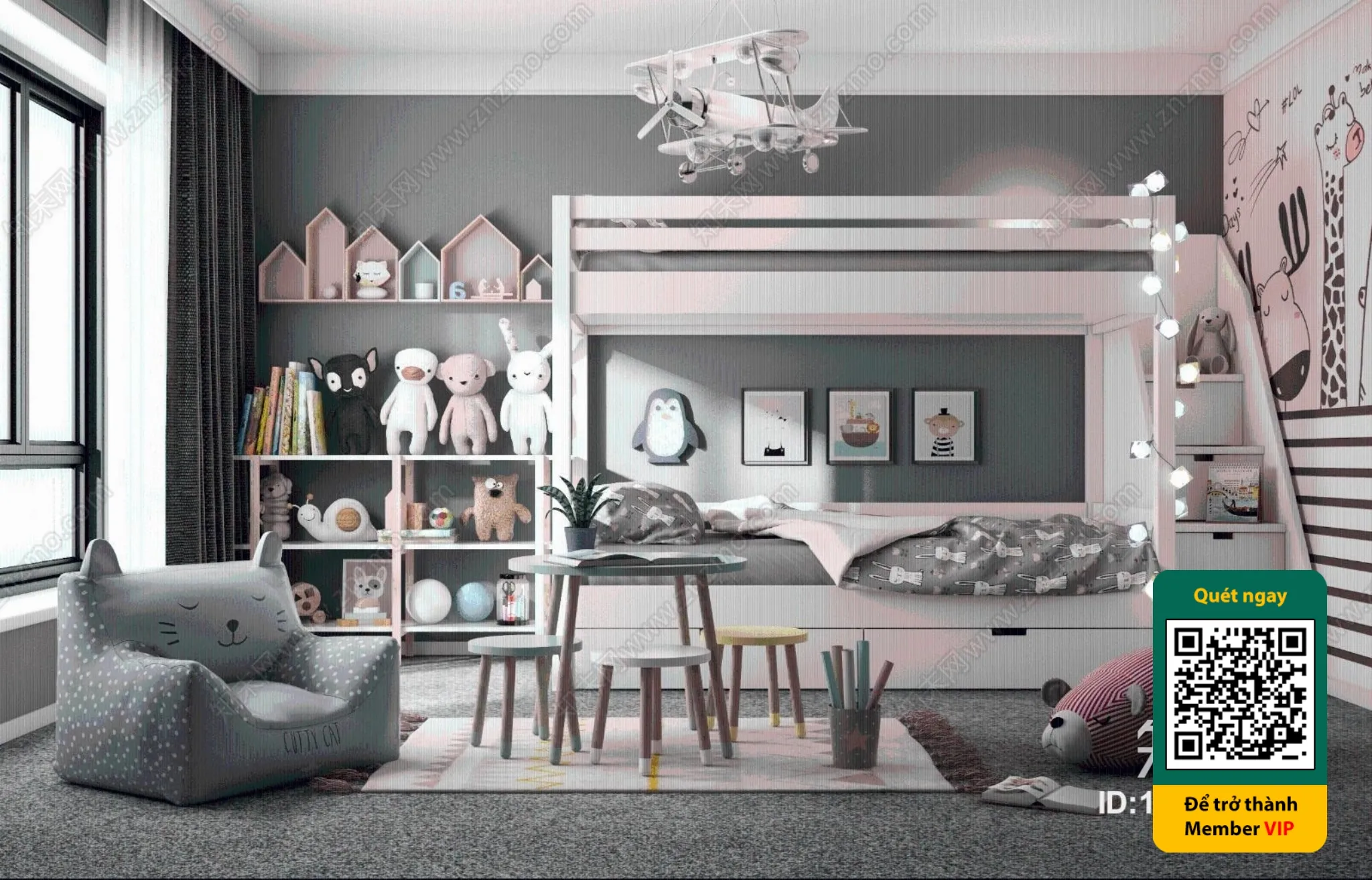 CHILDROOM SETS – VRAY / CORONA – 3D MODEL – 5453