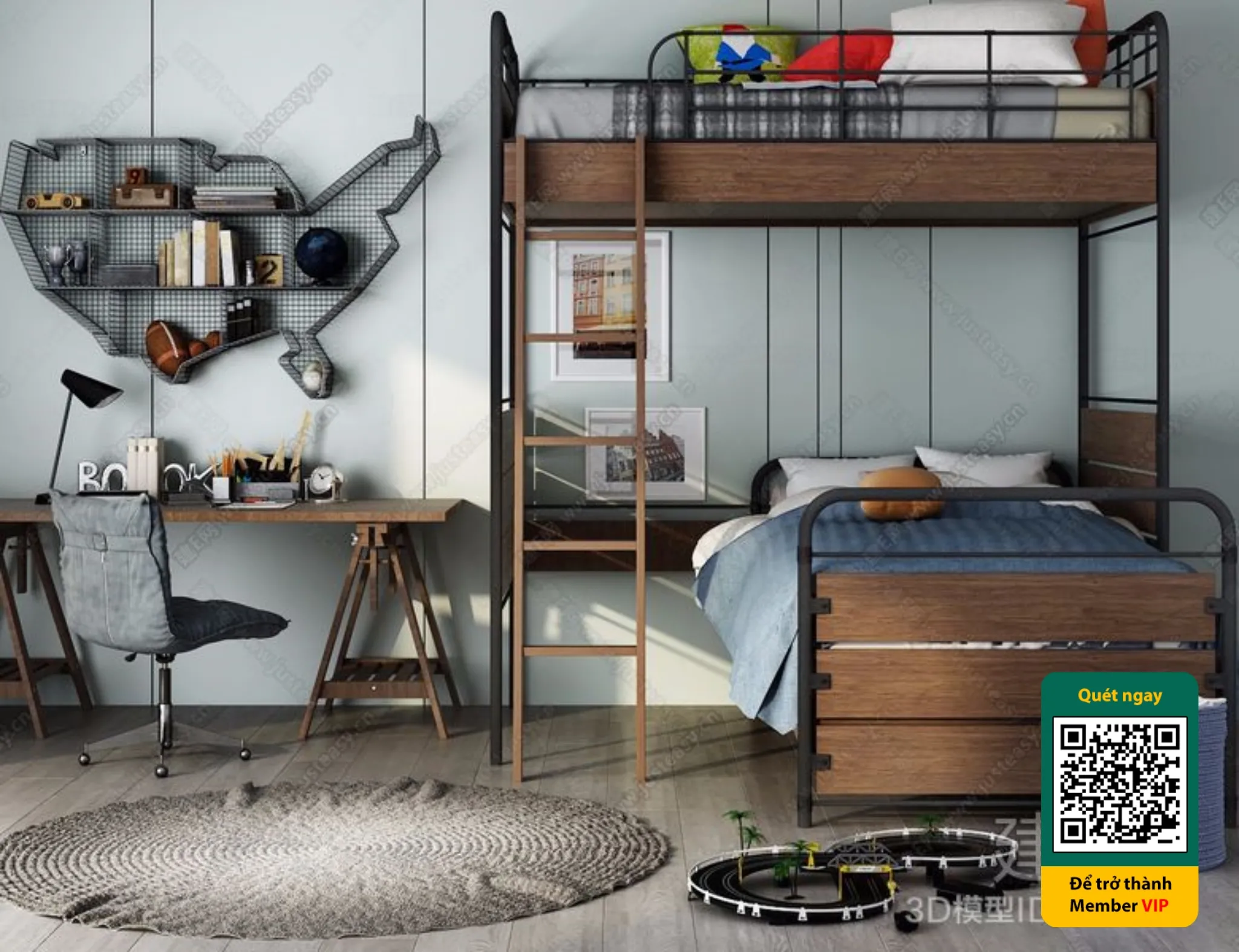 CHILDROOM SETS – VRAY / CORONA – 3D MODEL – 5455