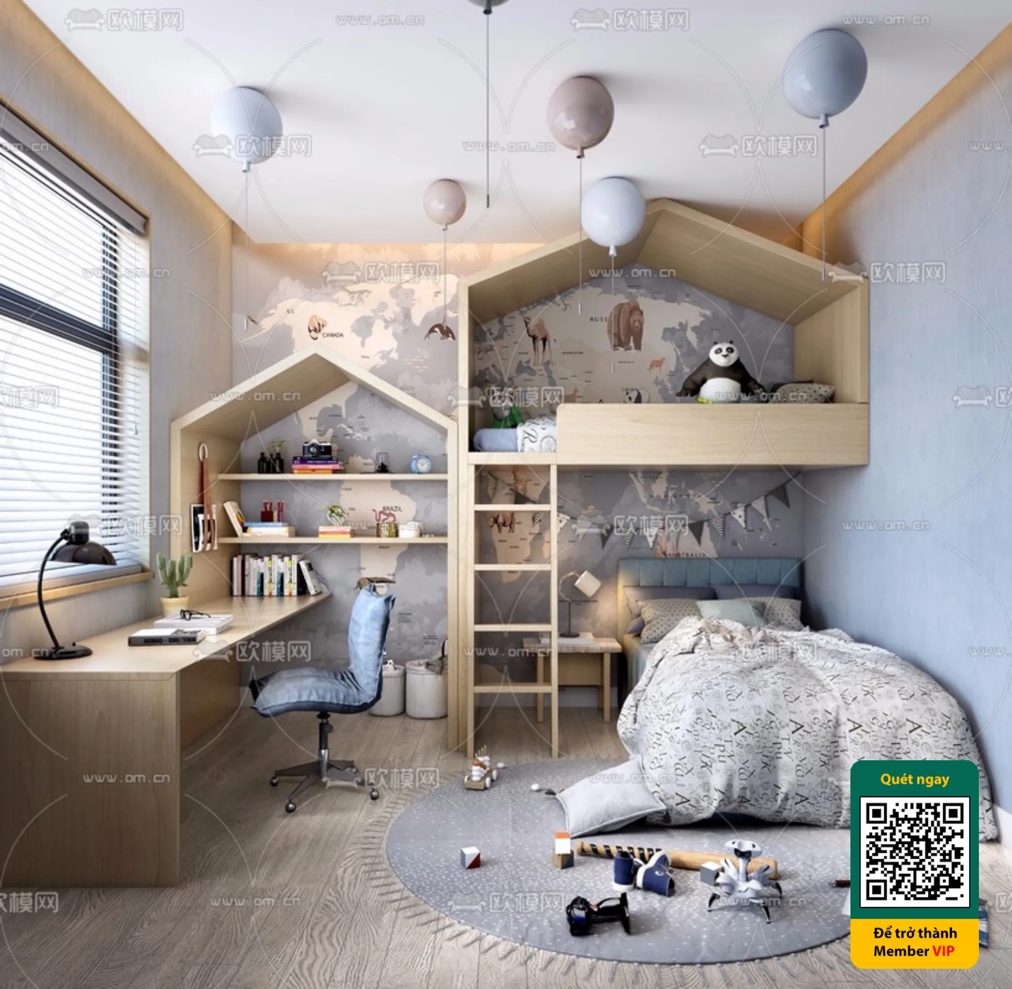 CHILDROOM SETS – VRAY / CORONA – 3D MODEL – 5464