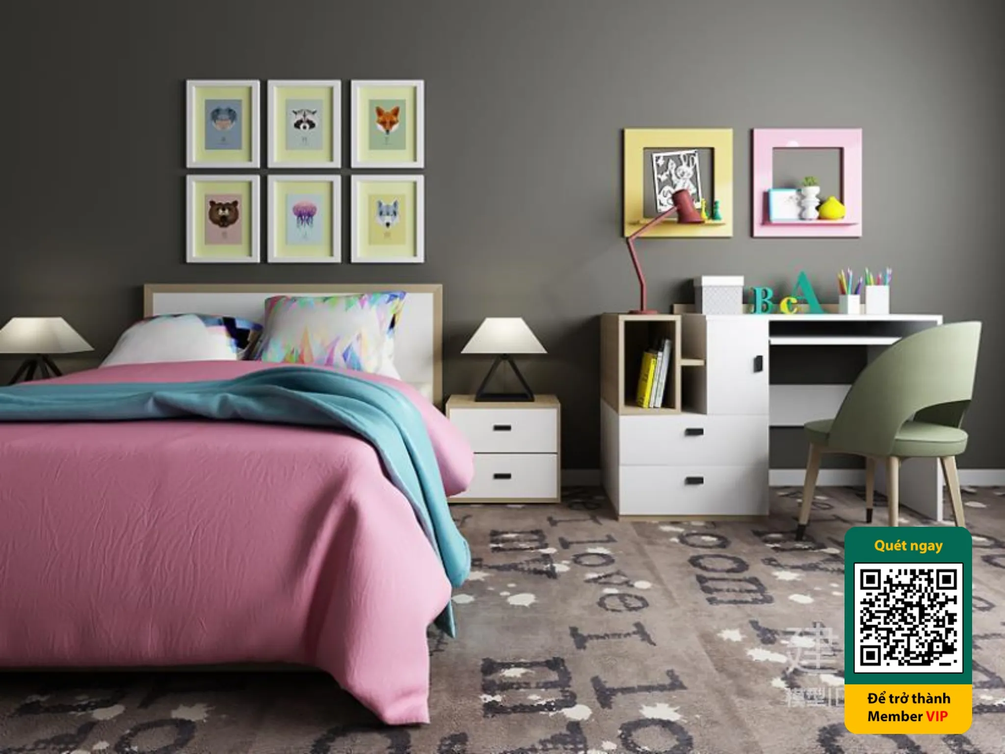 CHILDROOM SETS – VRAY / CORONA – 3D MODEL – 5472