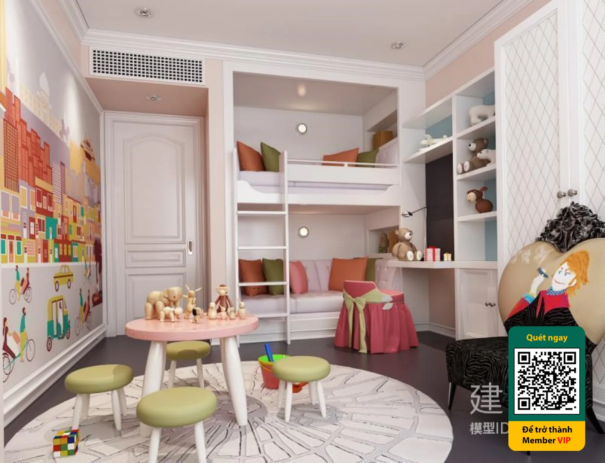 CHILDROOM SETS – VRAY / CORONA – 3D MODEL – 5489