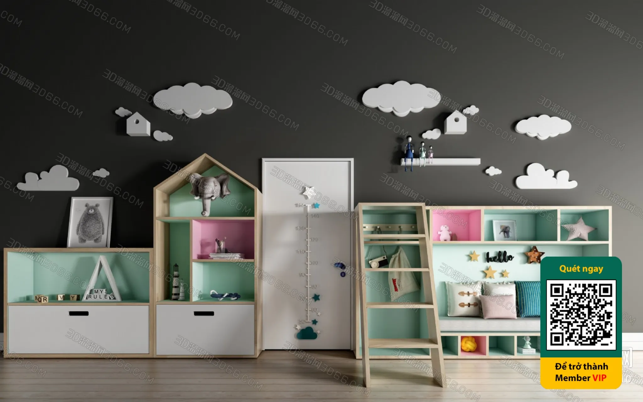 CHILDROOM SETS – VRAY / CORONA – 3D MODEL – 5684