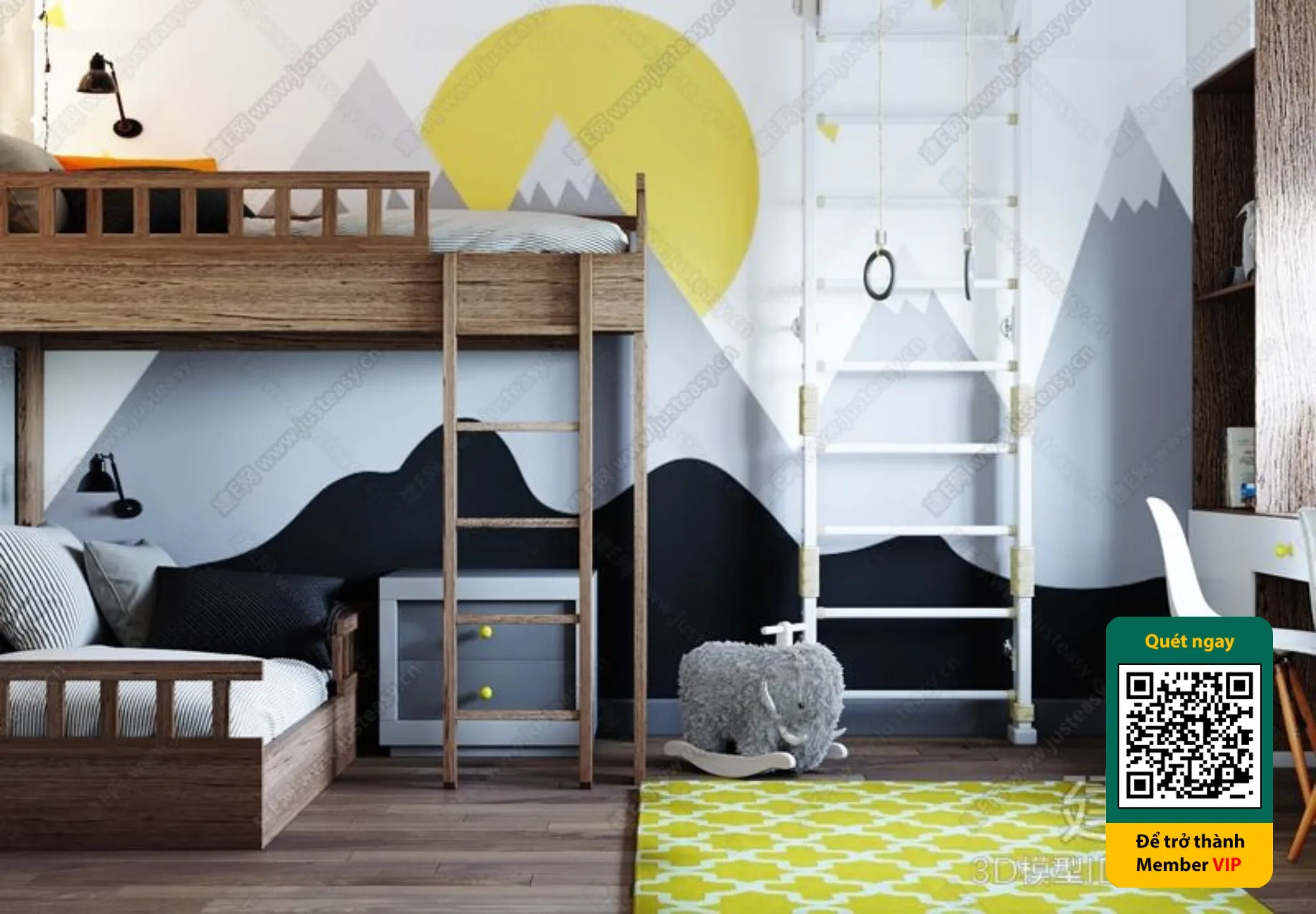 CHILDROOM SETS – VRAY / CORONA – 3D MODEL – 5715
