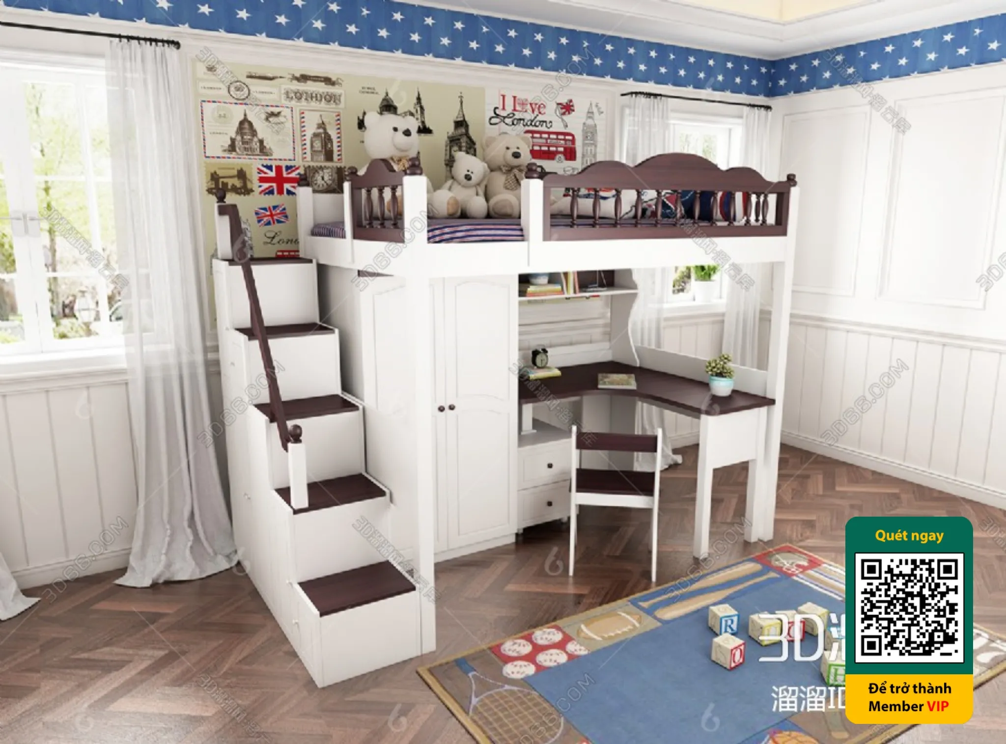 CHILDROOM SETS – VRAY / CORONA – 3D MODEL – 5729